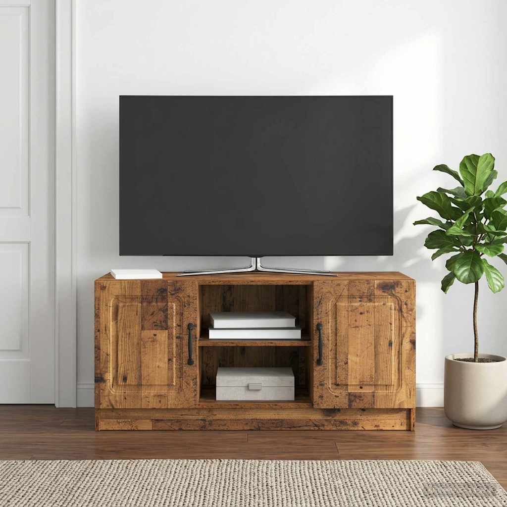 TV-kast Oud hout 102 x 34,5 x 47 cm Bewerkt hout