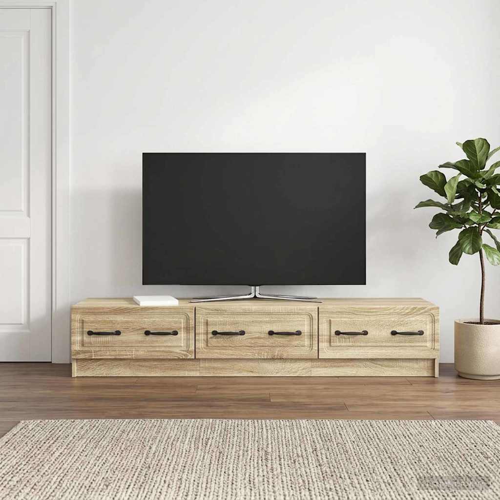 TV-kast met lade Sonoma Eiken 147 x 34,5 x 27 cm Bewerkt hout