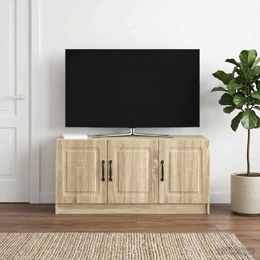 TV-kast Sonoma Eiken 99 x 34,5 x 47 cm Bewerkt hout – afbeelding 1