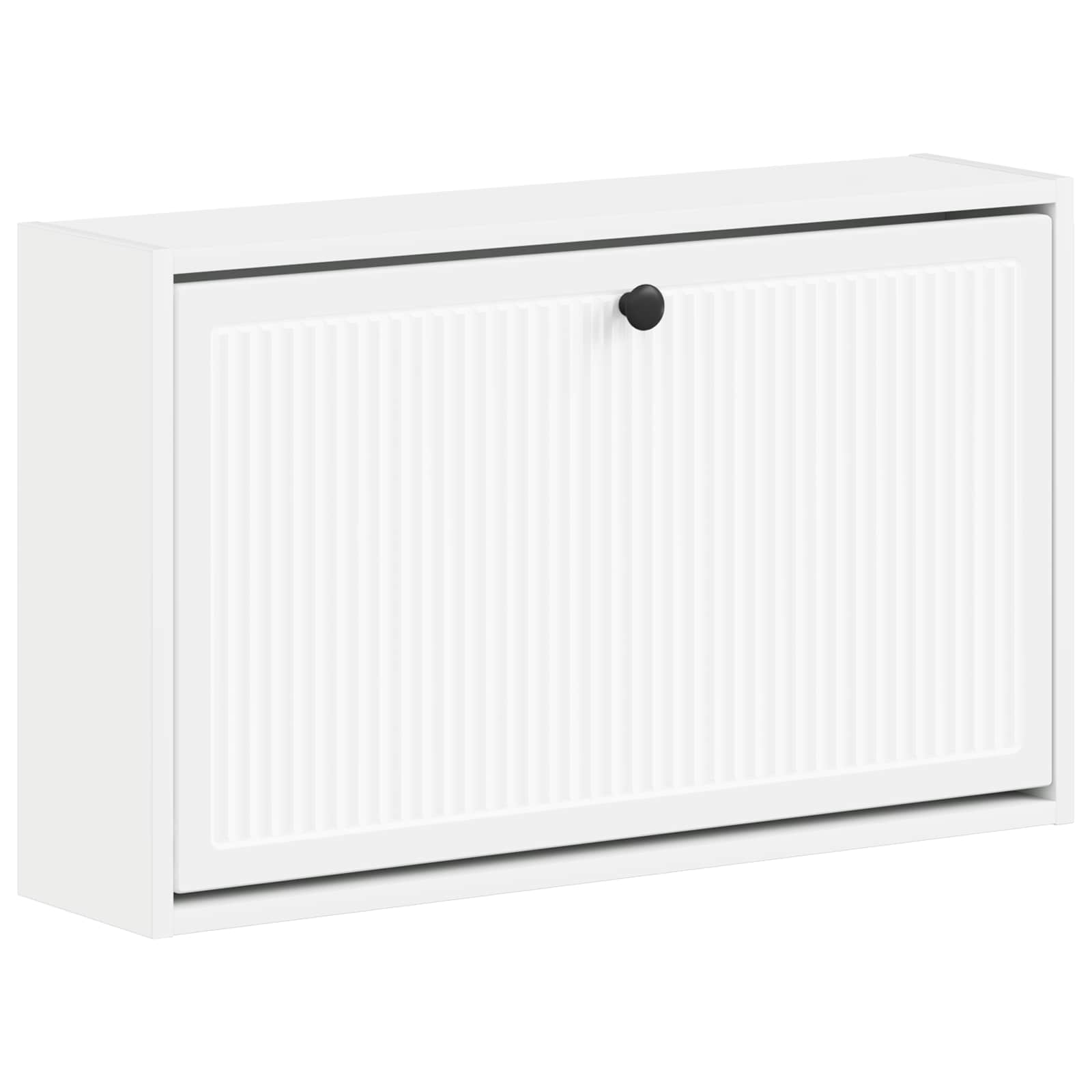 Wandgemonteerde Schoenkast EDE 71 x 17 x 43 cm Bewerkt hout Wit