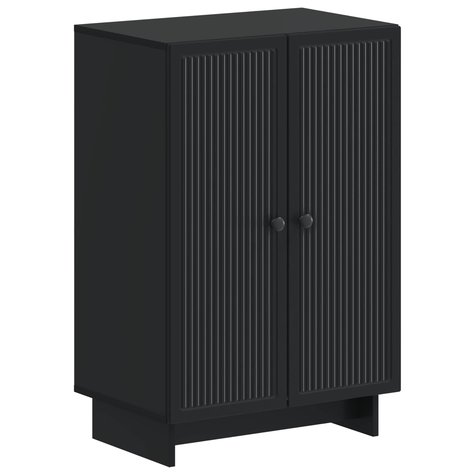 Schoenenkast EDE 59,5 x 39,5 x 90 cm Bewerkt hout Zwart