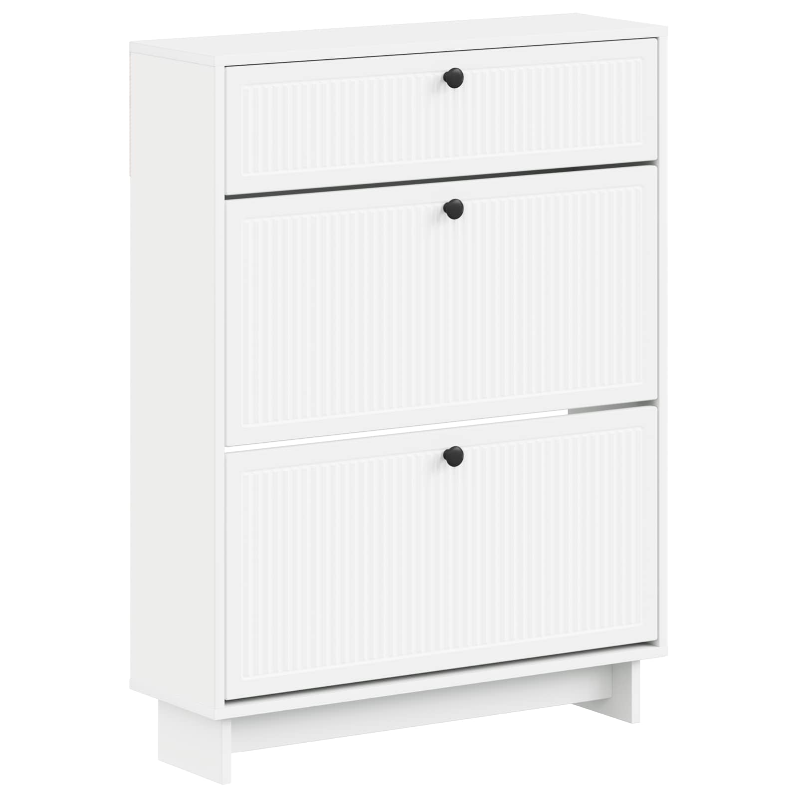 Schoenenkast EDE 78 x 24 x 103 cm Bewerkt hout Wit