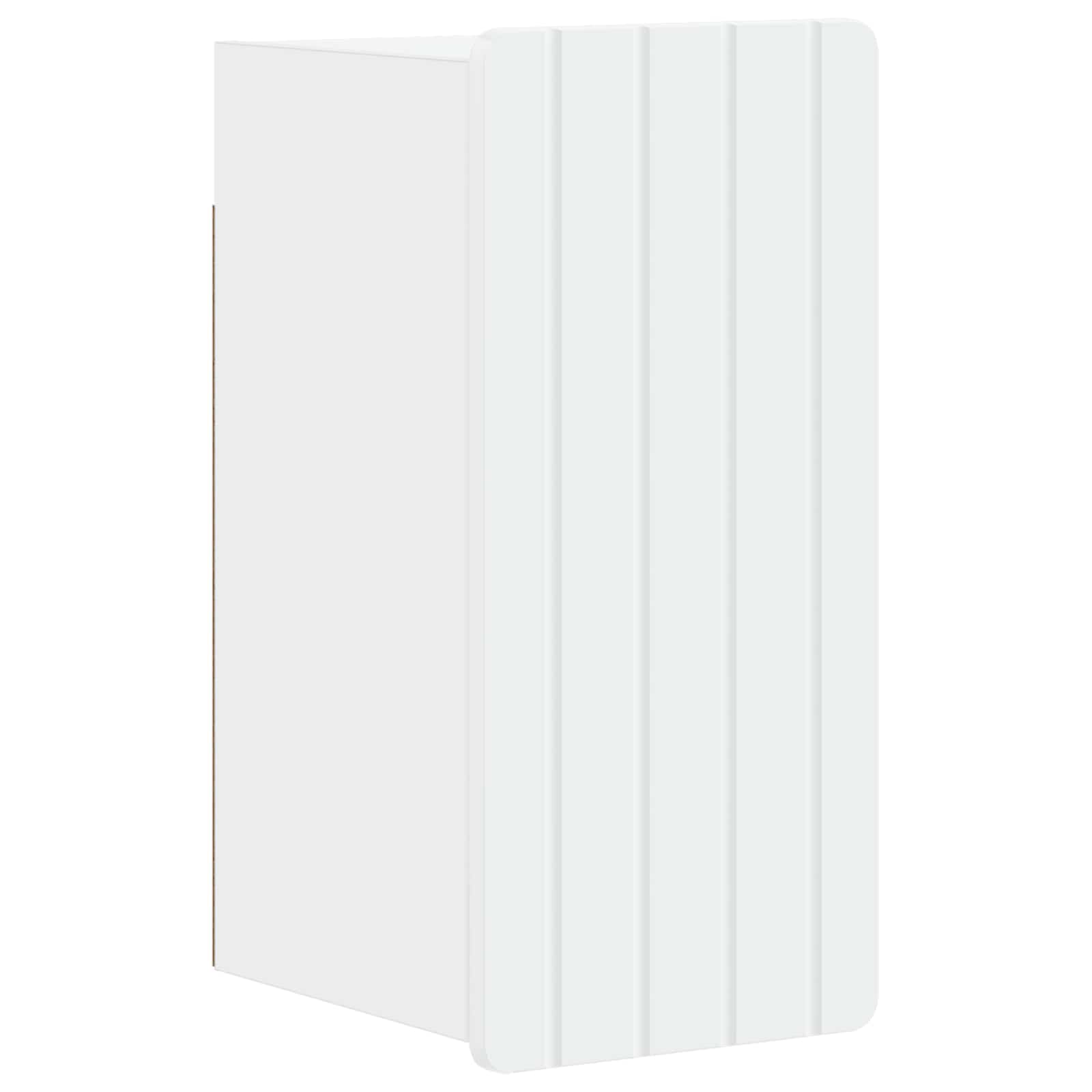 Badkamer wandkast ZWOLLE Wit 30 x 31 x 63 cm Bewerkt hout