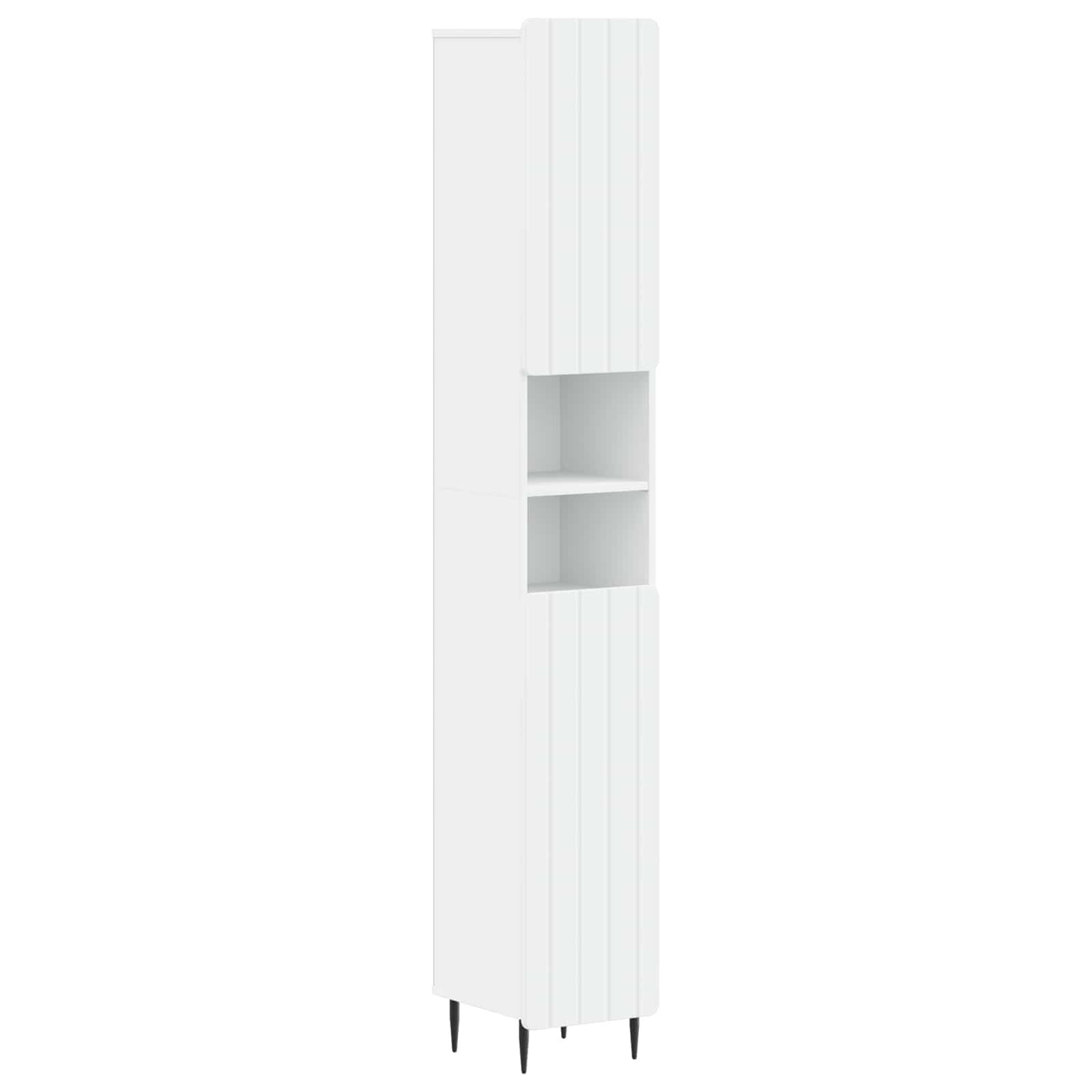 Badkamerkast met Open Plank ZWOLLE Wit 30 x 31 x 189,5 cm