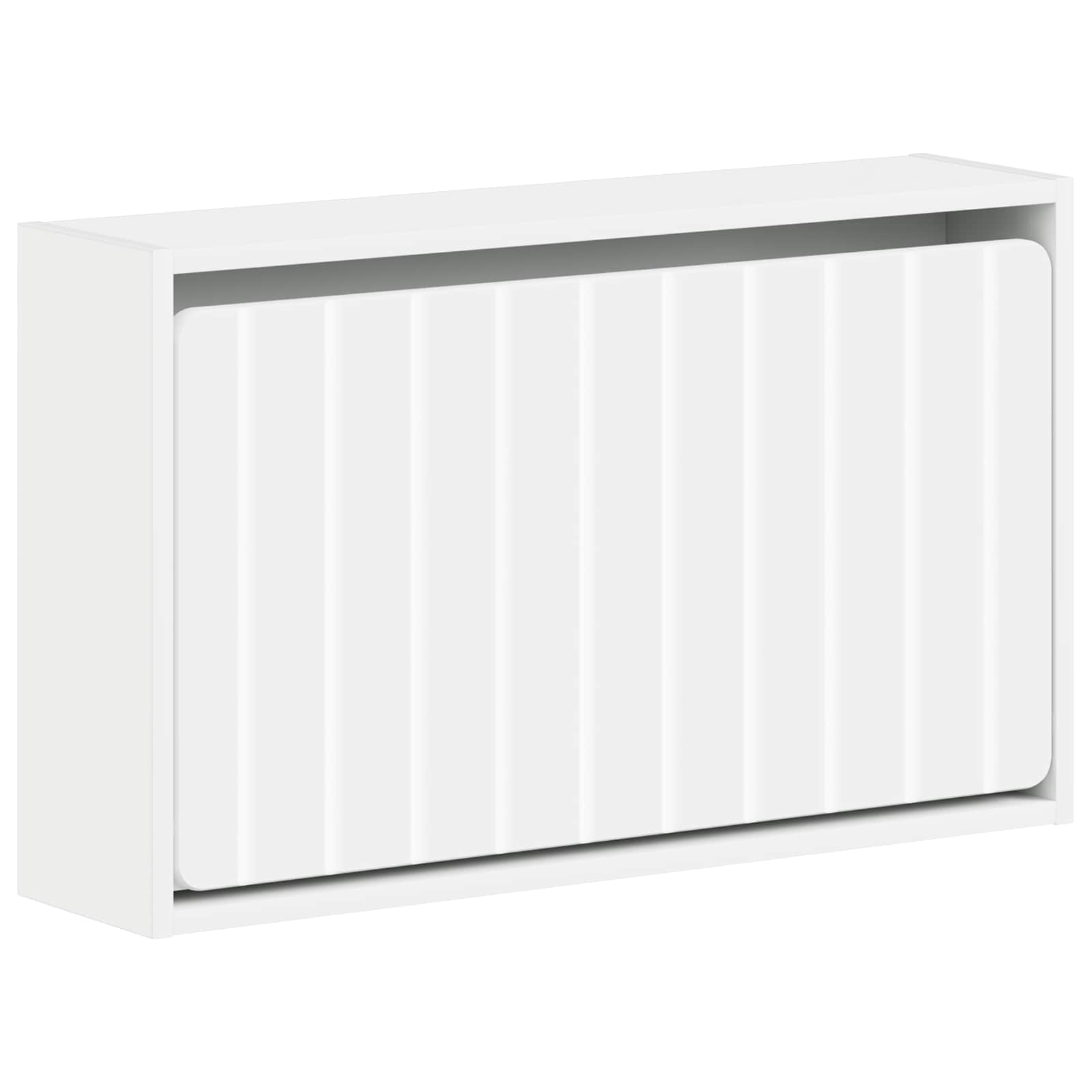 Wandgemonteerde Schoenkast ZWOLLE 71 x 17 x 43 cm Bewerkt hout