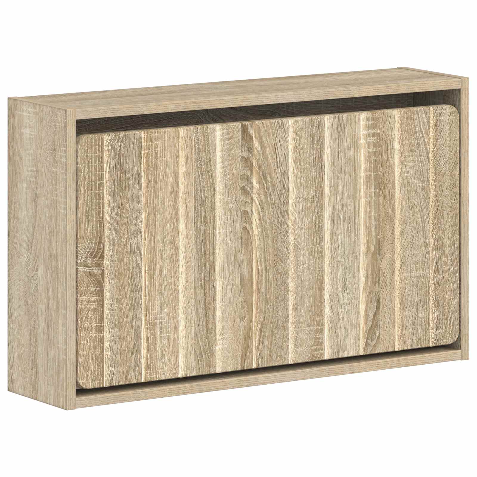 Wandgemonteerde Schoenkast ZWOLLE 71 x 17 x 43 cm Bewerkt hout