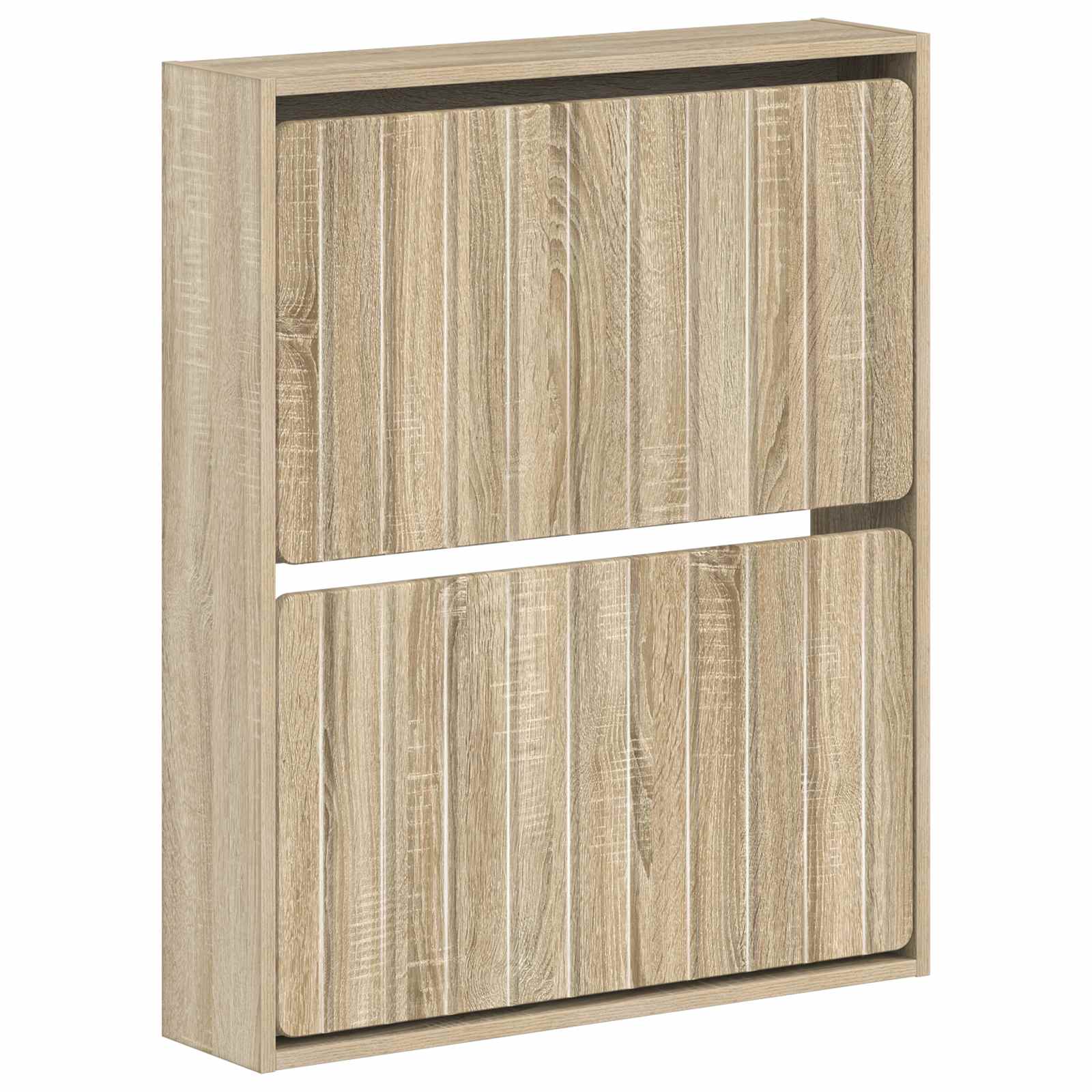 Wandgemonteerde Schoenkast ZWOLLE 71 x 17 x 86 cm Bewerkt hout