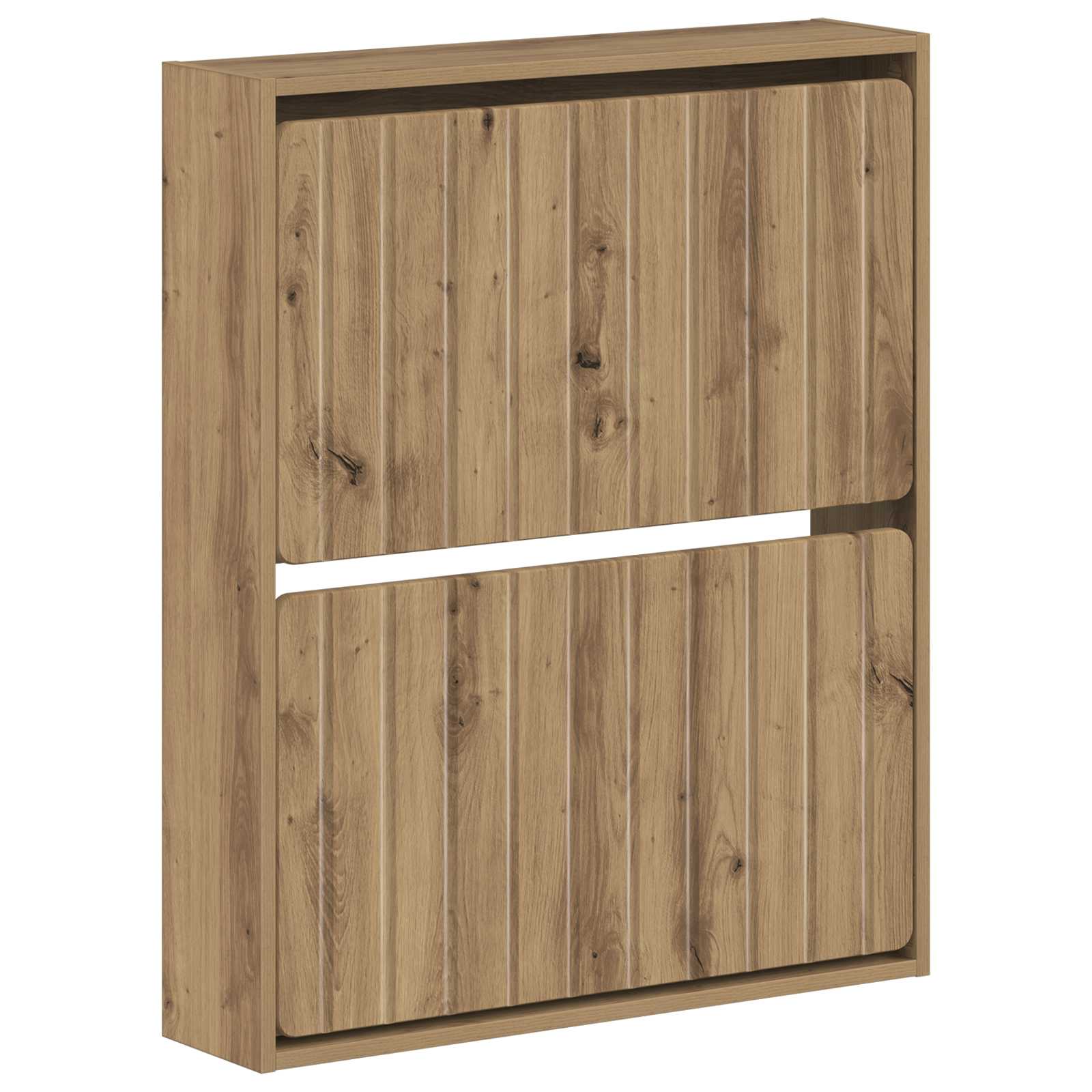 Wandgemonteerde Schoenkast ZWOLLE 71 x 17 x 86 cm Bewerkt hout