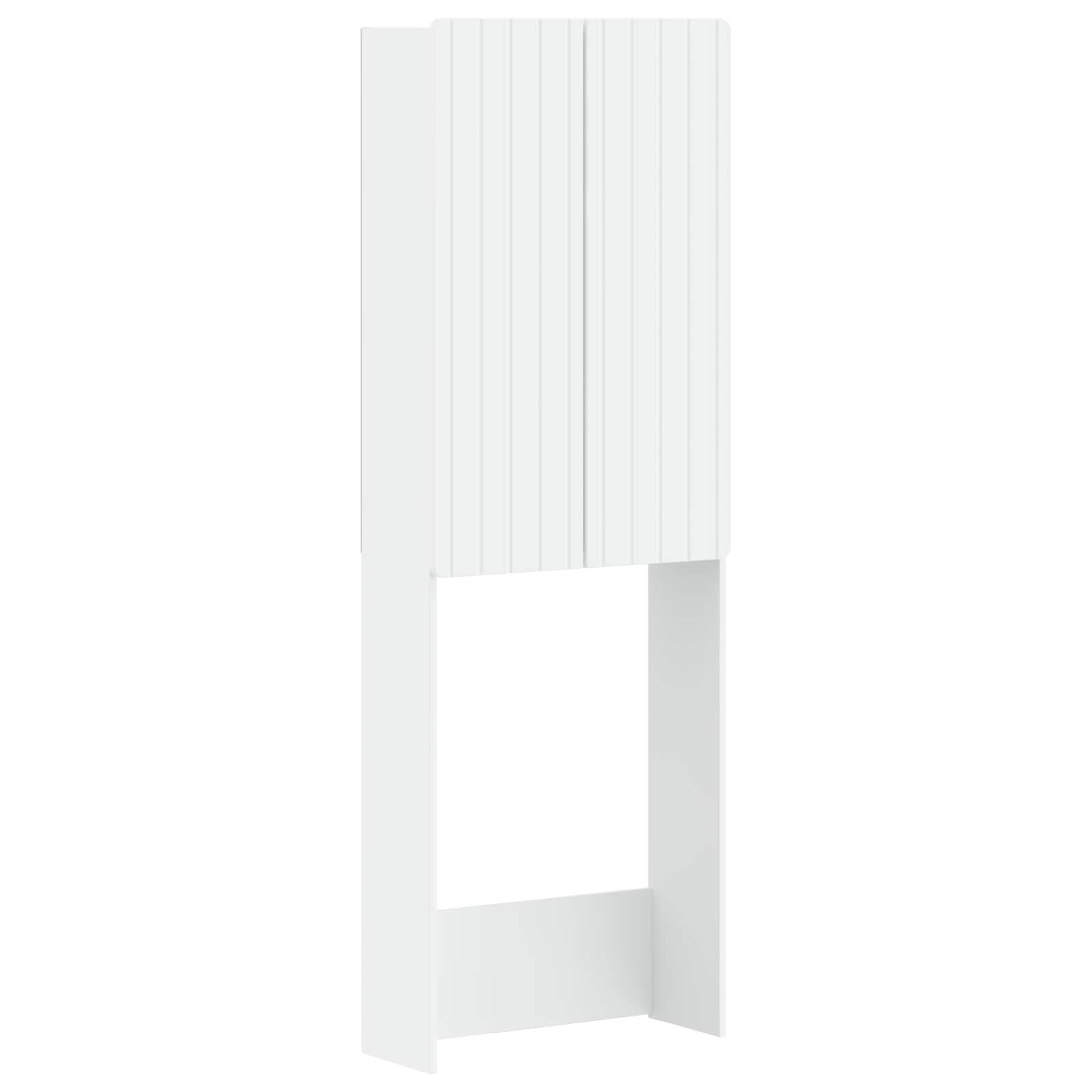 Toiletkast ZWOLLE Wit 66 x 25,5 x 190 cm Bewerkt hout