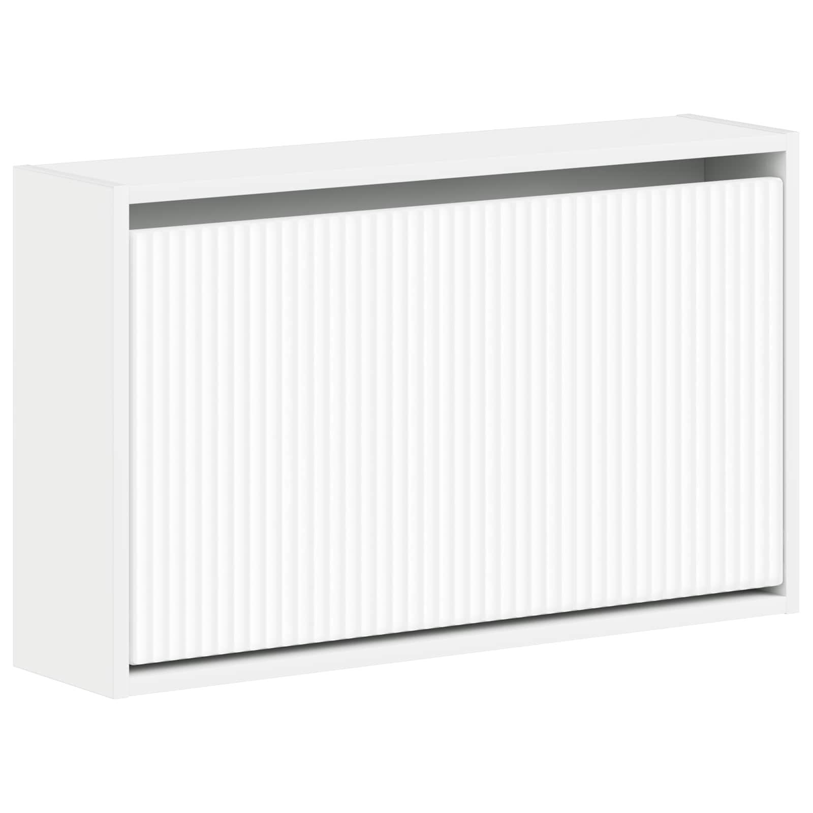 Wandgemonteerde Schoenkast ARNHEM 71 x 17 x 43 cm Bewerkt hout