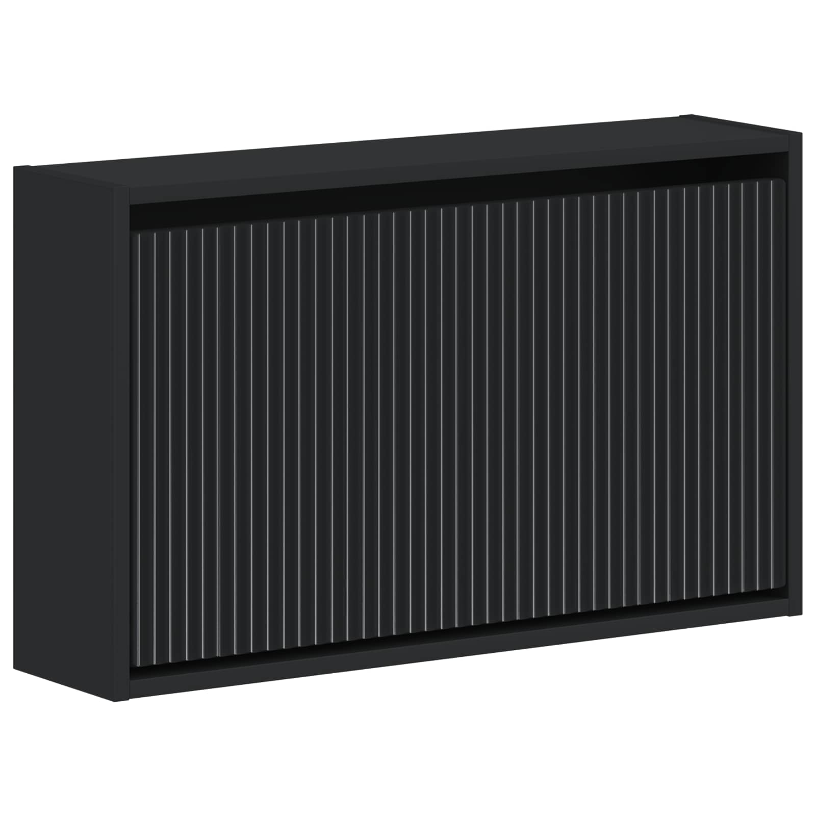 Wandgemonteerde Schoenkast ARNHEM 71 x 17 x 43 cm Bewerkt hout