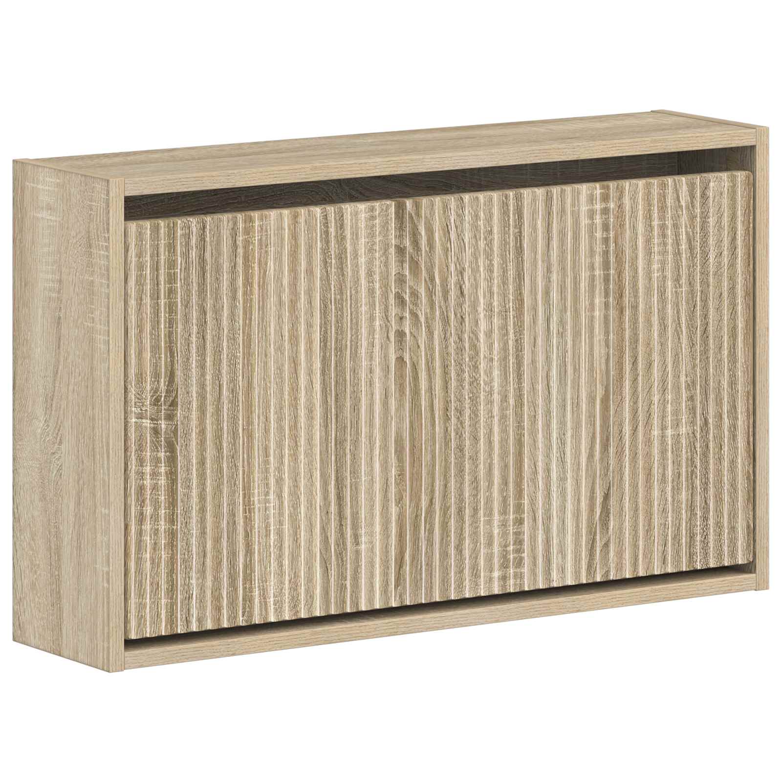 Wandgemonteerde Schoenkast ARNHEM 71 x 17 x 43 cm Bewerkt hout