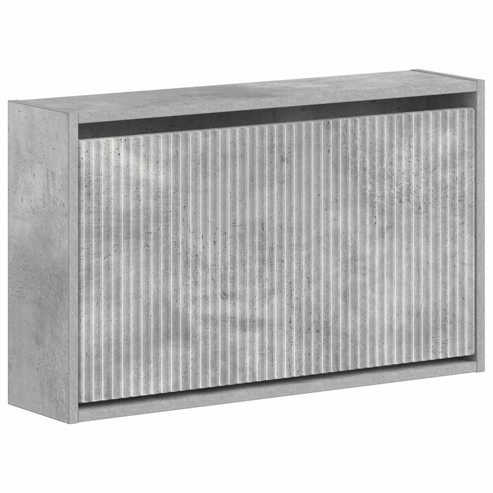 Wandgemonteerde Schoenkast ARNHEM 71 x 17 x 43 cm Bewerkt hout
