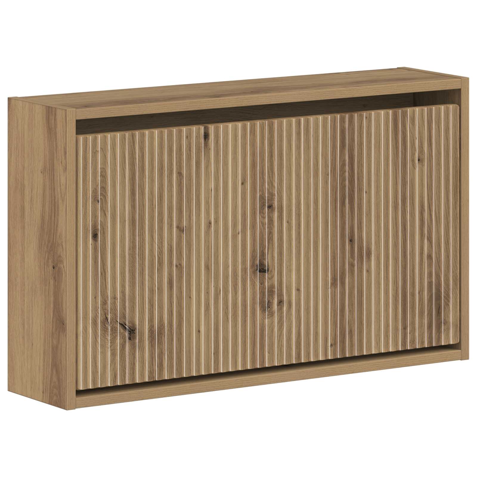 Wandgemonteerde Schoenkast ARNHEM 71 x 17 x 43 cm Bewerkt hout