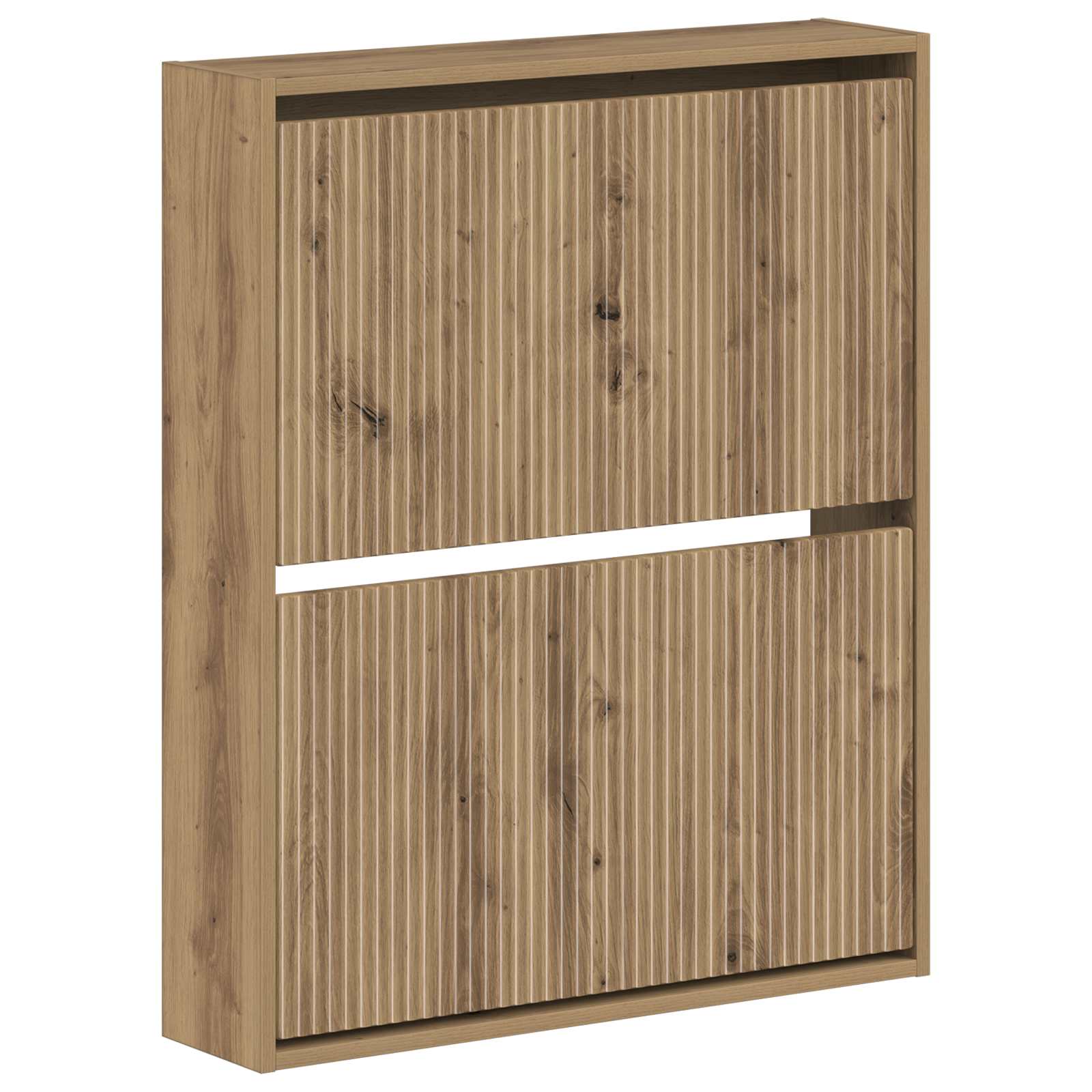 Wandgemonteerde Schoenkast ARNHEM 71 x 17 x 86 cm Bewerkt hout