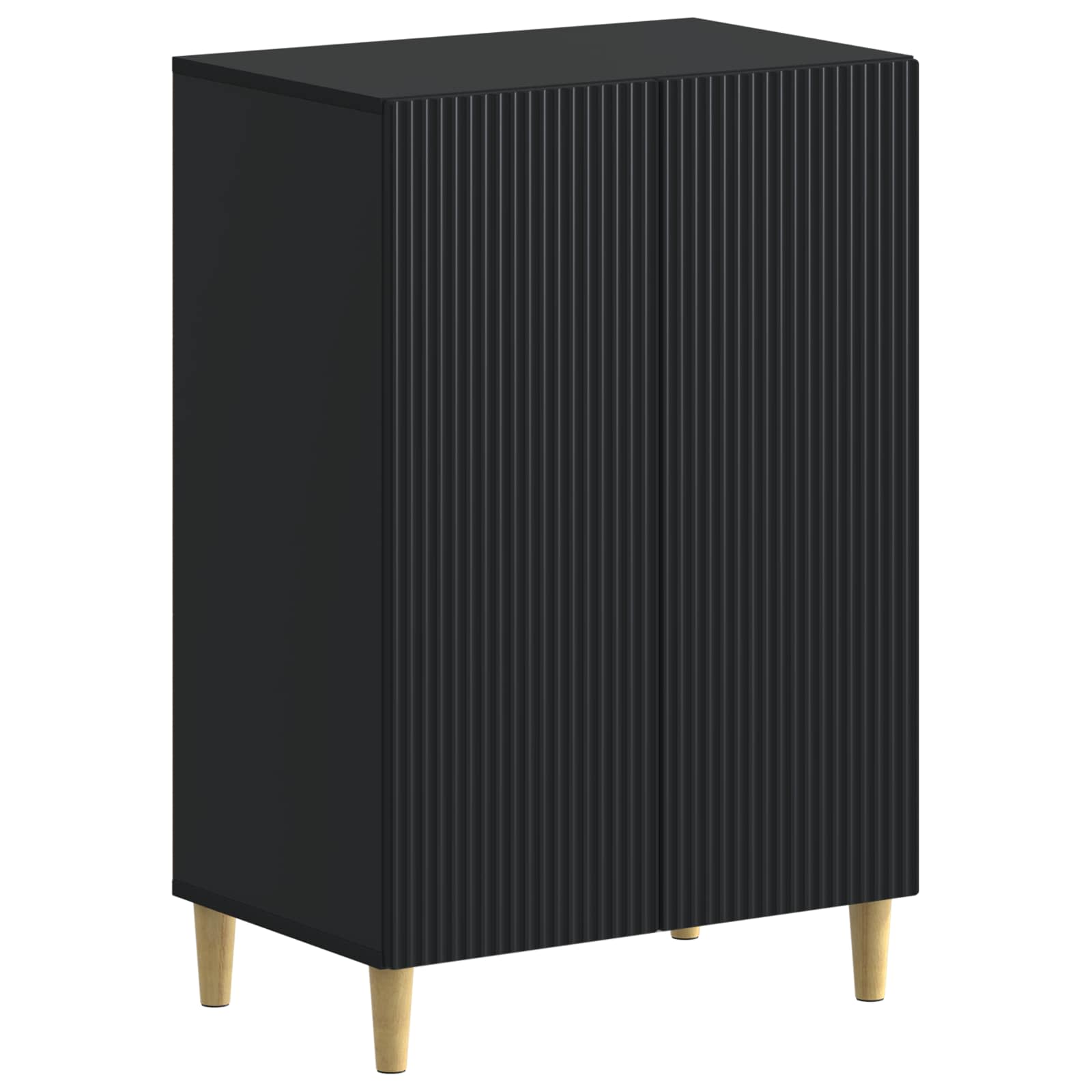 Schoenenkast ARNHEM 59,5 x 39,5 x 90 cm Bewerkt hout Zwart