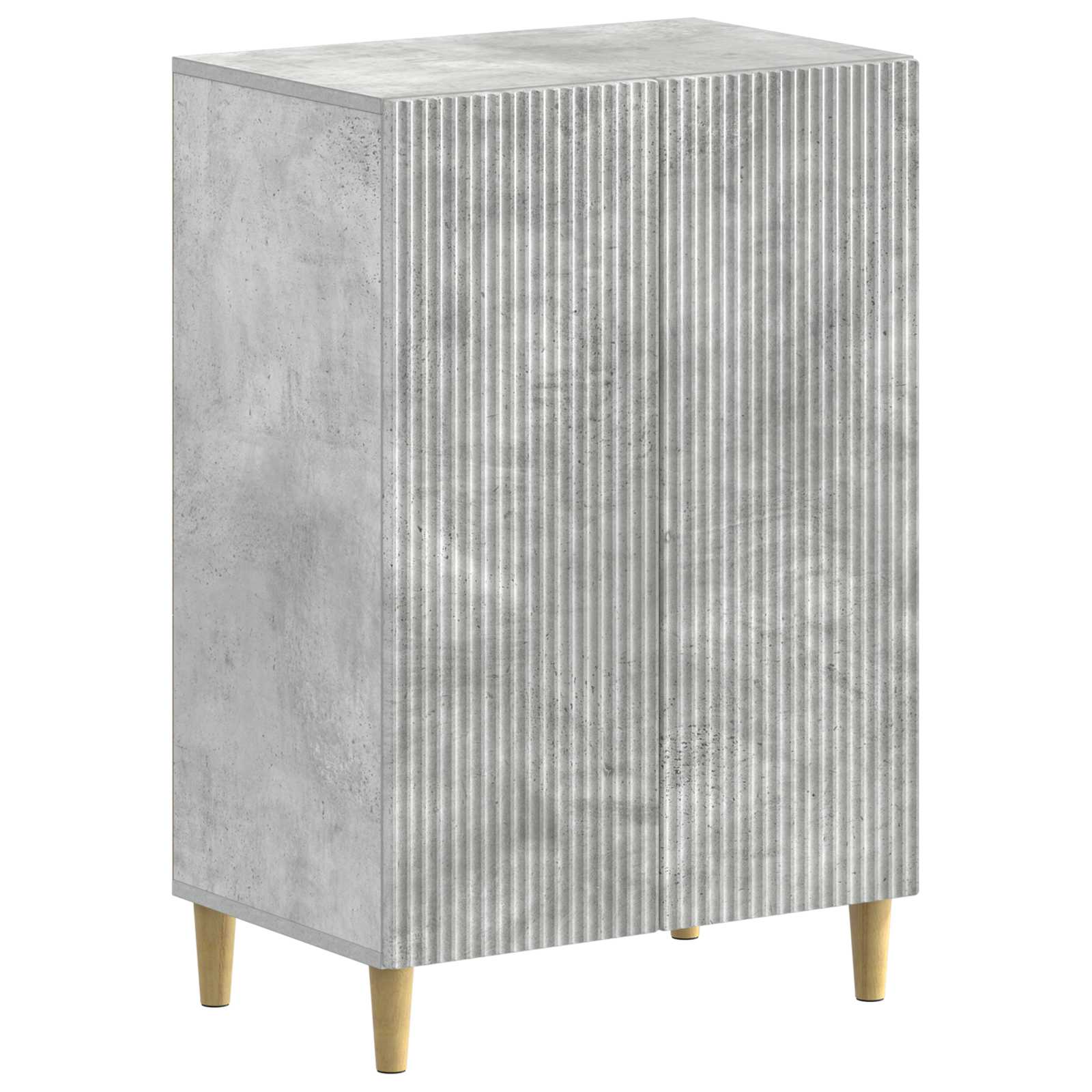 Schoenenkast ARNHEM 59,5 x 39,5 x 90 cm Bewerkt hout Betongrijs