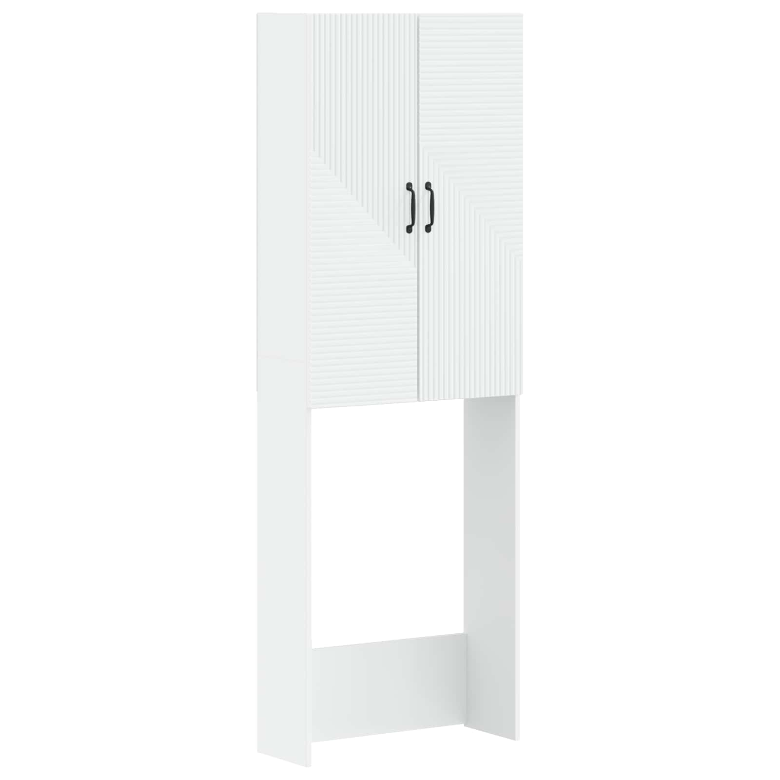 Toiletkast HAARLEM Wit 66 x 25,5 x 190 cm Bewerkt hout