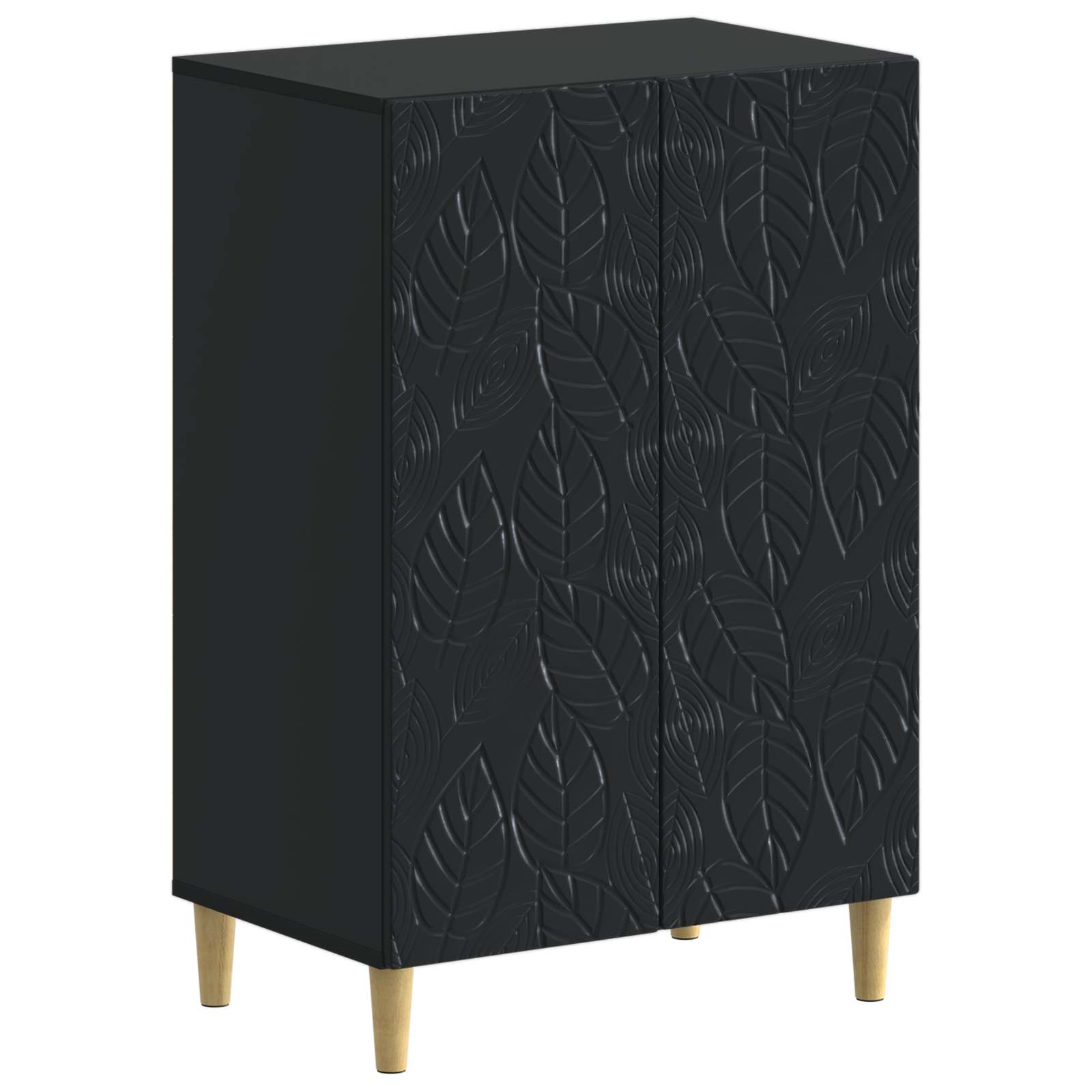 Schoenenkast DELFT 59,5 x 39,5 x 90 cm Bewerkt hout Zwart