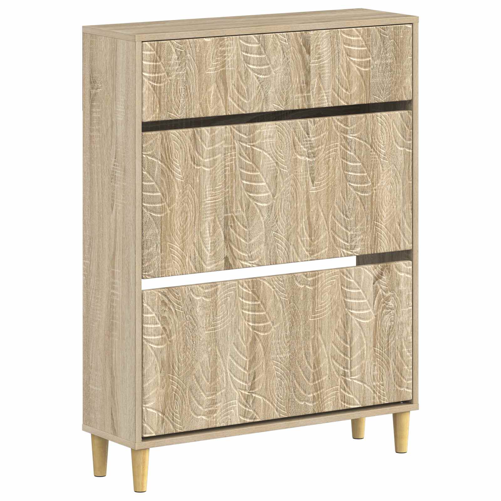 Schoenenkast DELFT 78 x 24 x 103 cm Bewerkt hout Sonoma Eiken