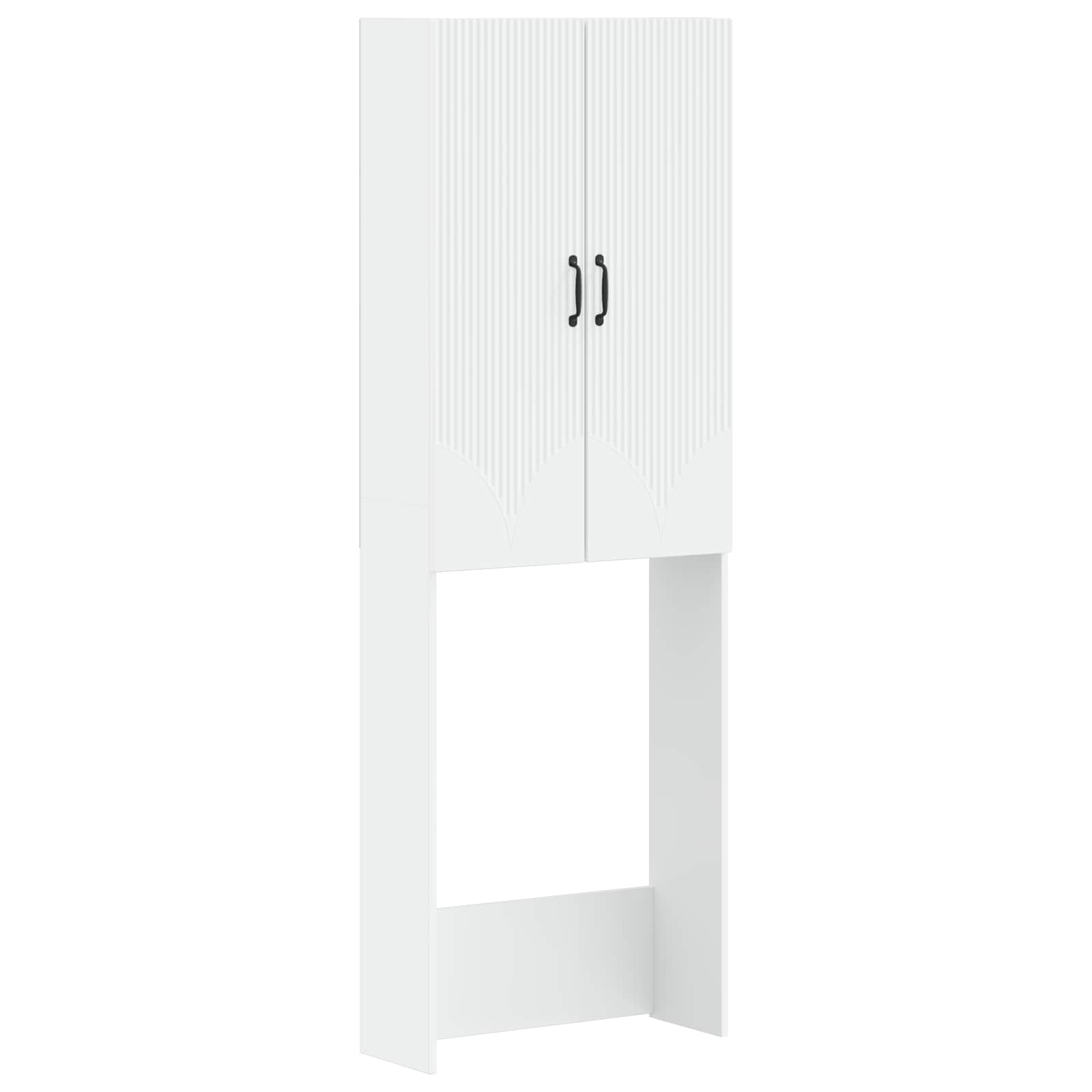 Toiletkast HOORN Wit 66 x 25,5 x 190 cm Bewerkt hout