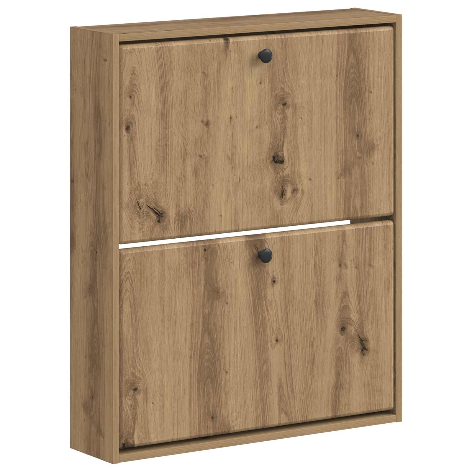 Wandgemonteerde Schoenkast BREDA 71 x 17 x 86 cm Bewerkt hout