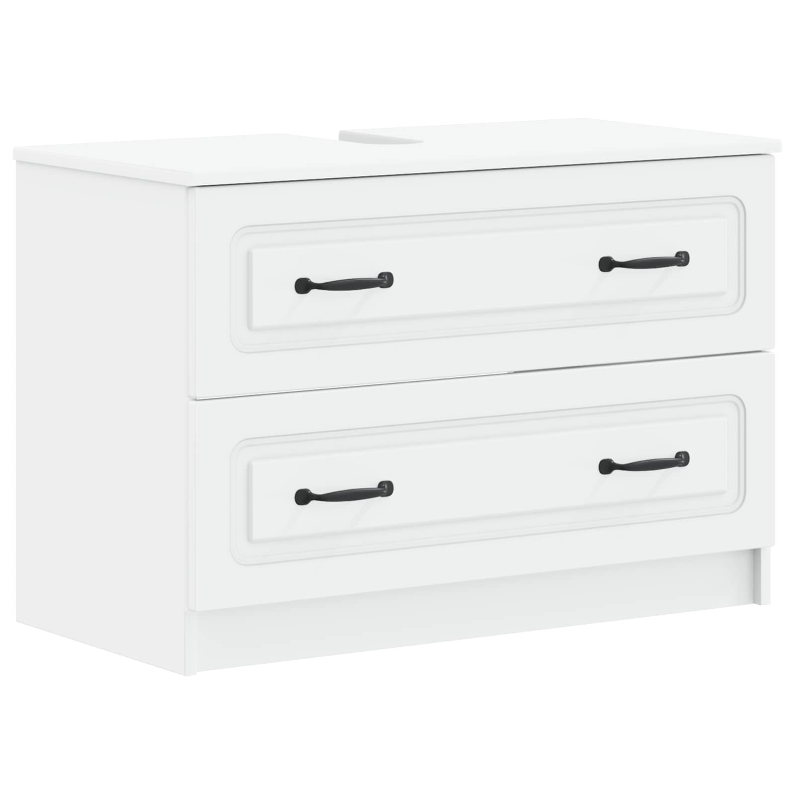 Badkamer wastafelkast UTRECHT Wit 82 x 41 x 56 cm Bewerkt hout