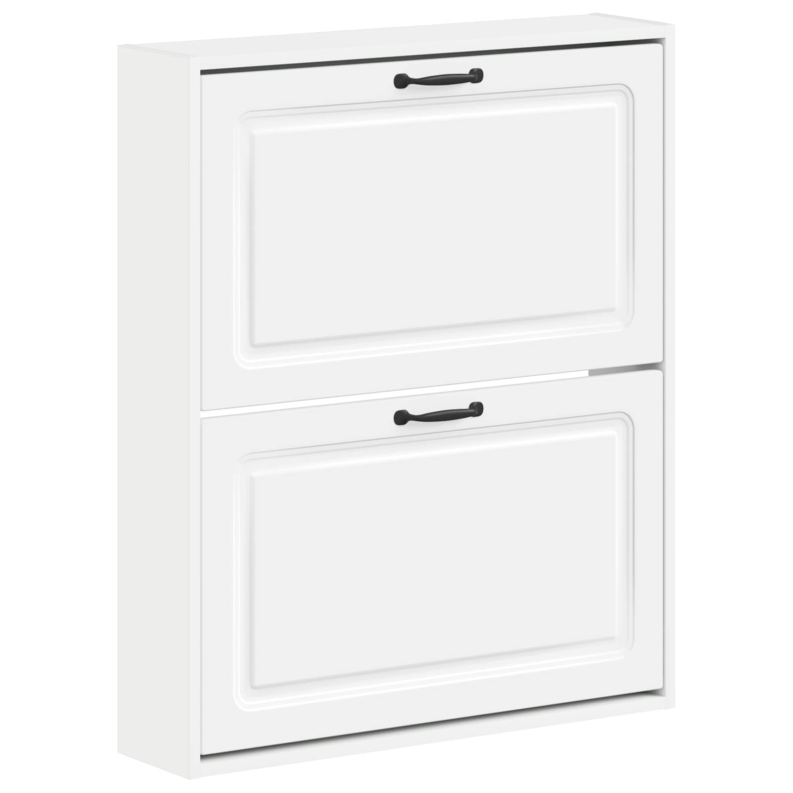 Wandgemonteerde Schoenkast UTRECHT 71 x 17 x 86 cm Bewerkt hout