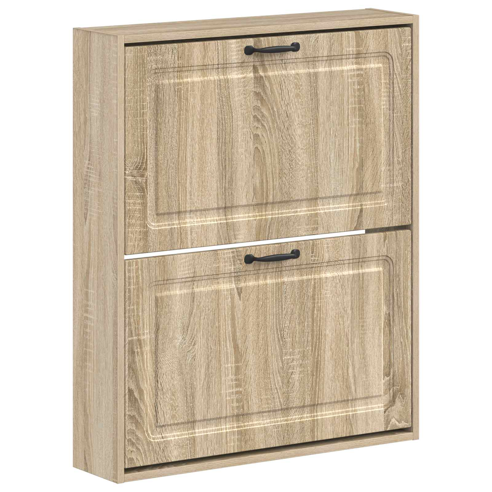 Wandgemonteerde Schoenkast UTRECHT 71 x 17 x 86 cm Bewerkt hout