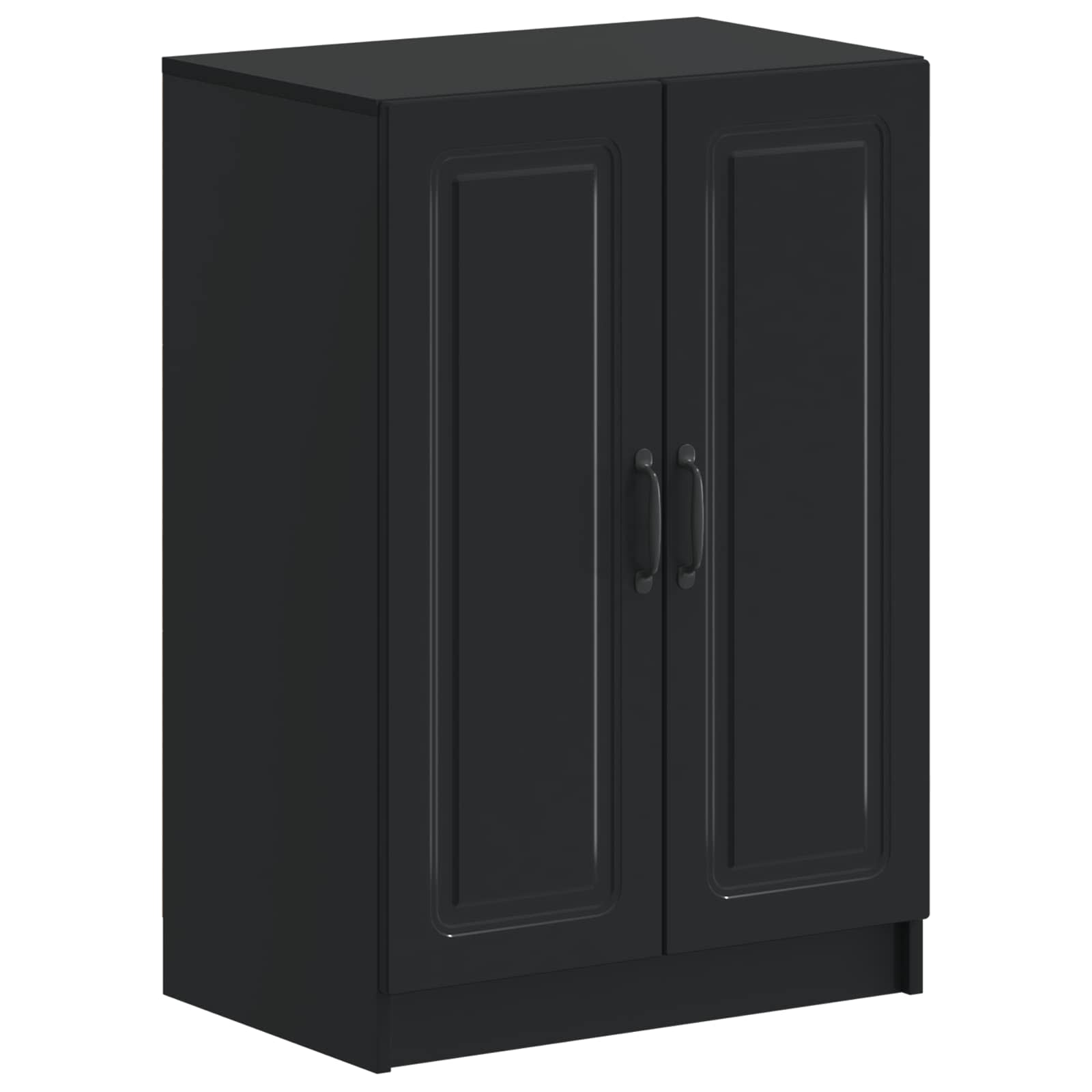 Schoenenkast UTRECHT 59,5 x 39,5 x 87 cm Bewerkt hout Zwart
