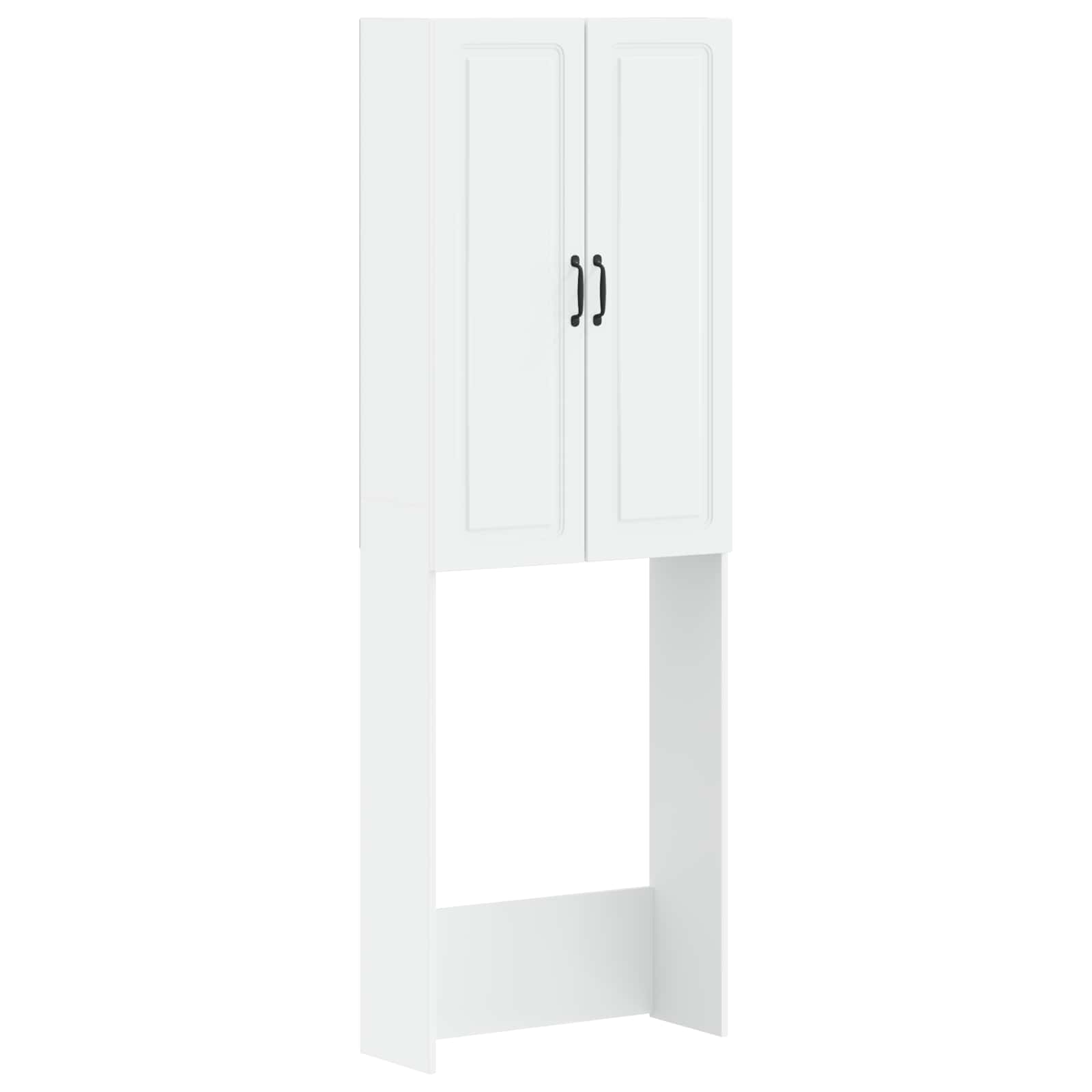 Toiletkast UTRECHT Wit 66 x 25,5 x 190 cm Bewerkt hout