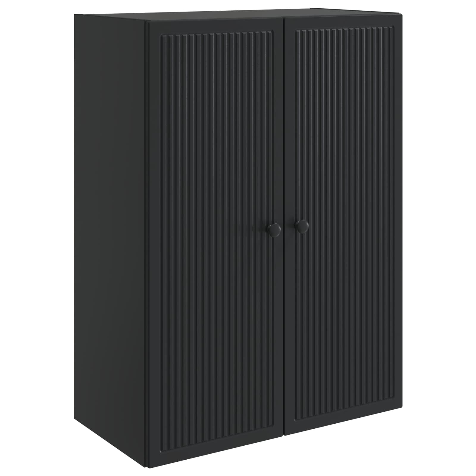 Wandkast Zwart 66 x 34,5 x 90 cm Bewerkt hout – afbeelding 2
