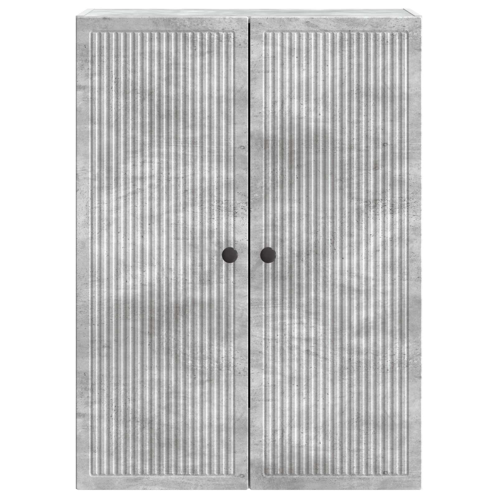Wandkast Betongrijs 66 x 34,5 x 90 cm Bewerkt hout – afbeelding 4