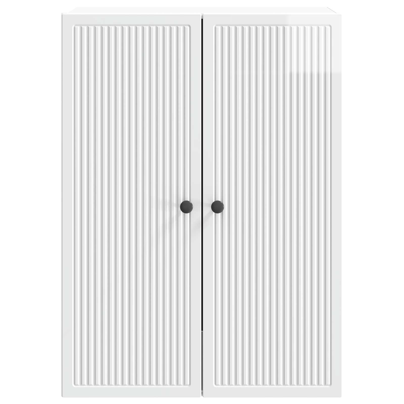 Wandkast Hoogglans Wit 66 x 34,5 x 90 cm Bewerkt hout – afbeelding 4