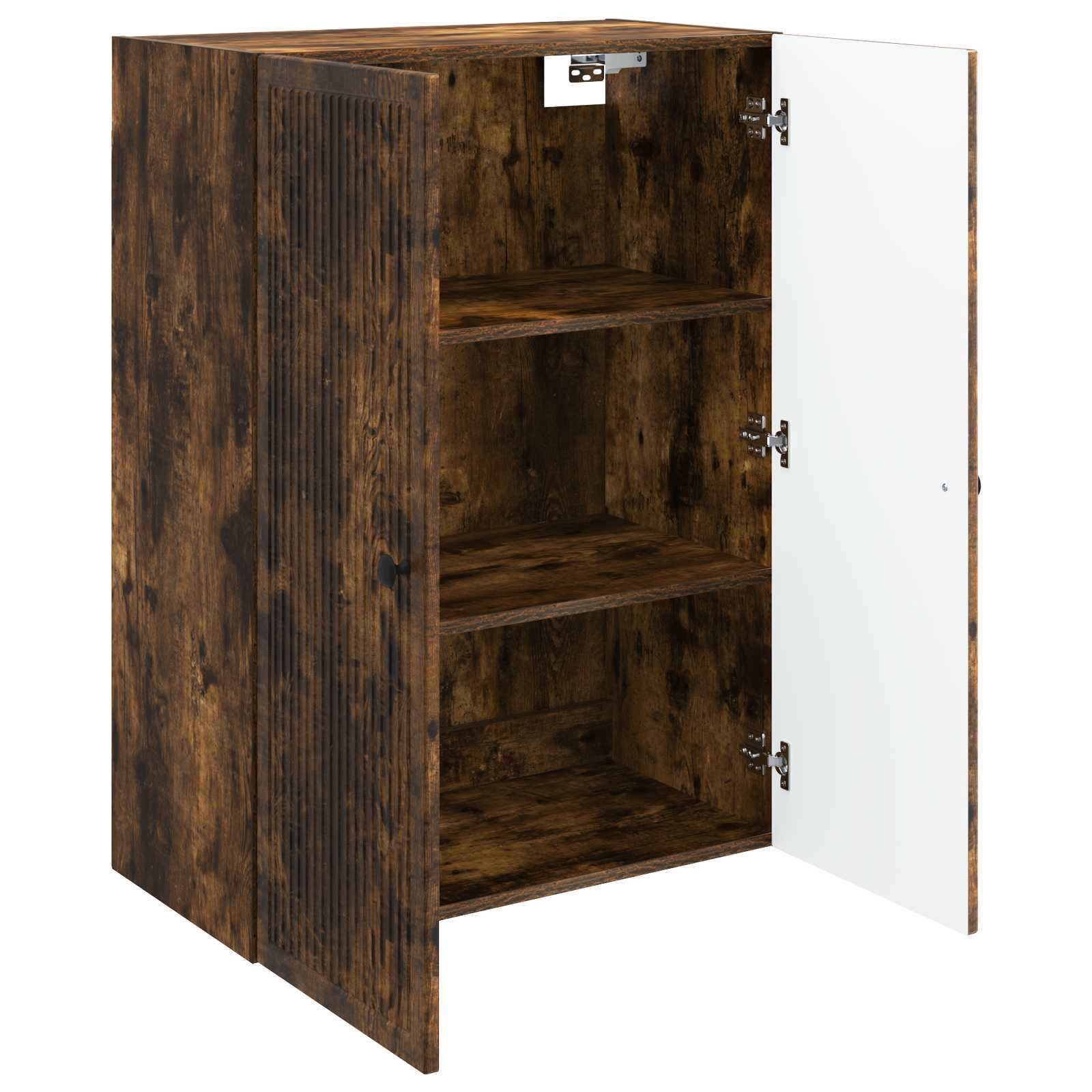 Wandkast Gerookt eiken 66 x 34,5 x 90 cm Bewerkt hout – afbeelding 3