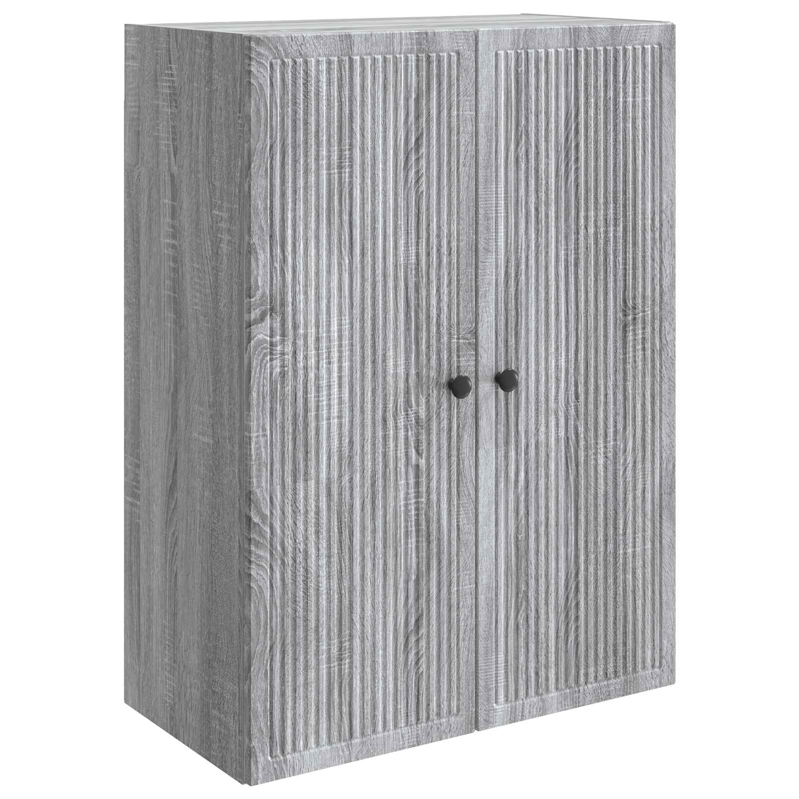Wandkast Grijs Sonoma 66 x 34,5 x 90 cm Bewerkt hout – afbeelding 2