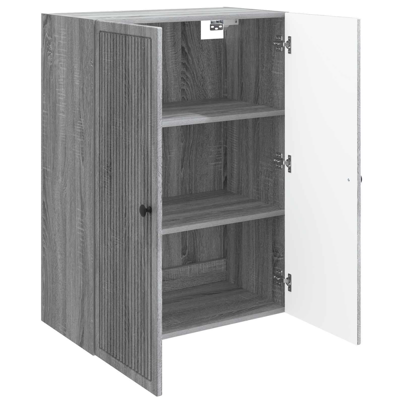 Wandkast Grijs Sonoma 66 x 34,5 x 90 cm Bewerkt hout – afbeelding 3
