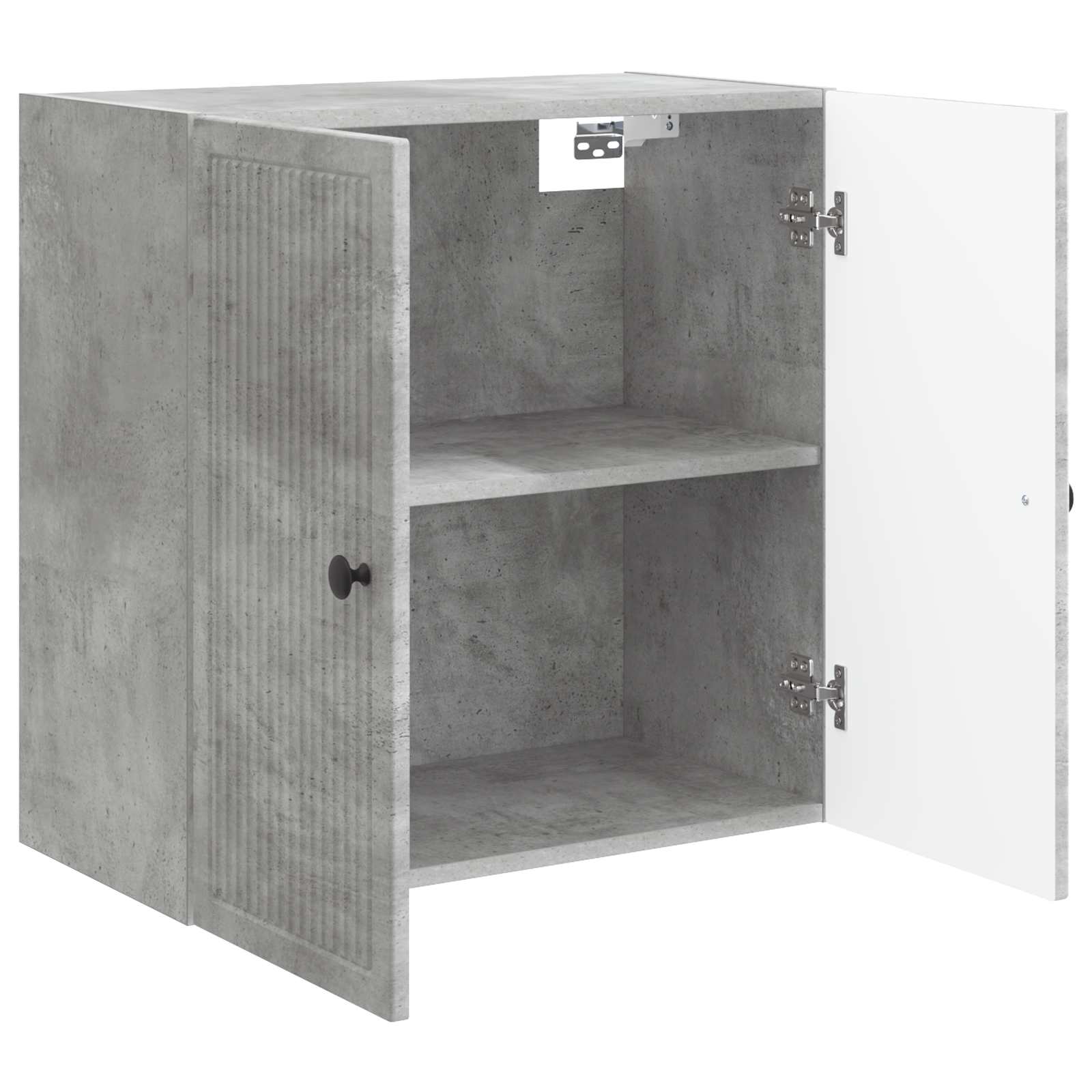Wandkast Betongrijs 59 x 31 x 60 cm Bewerkt hout – afbeelding 3