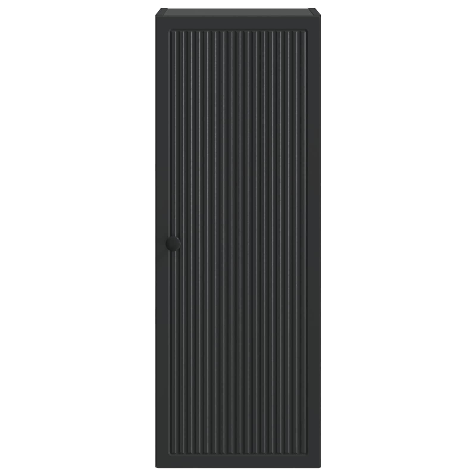 Wandkast Zwart 33 x 34,5 x 90 cm Bewerkt hout – afbeelding 4