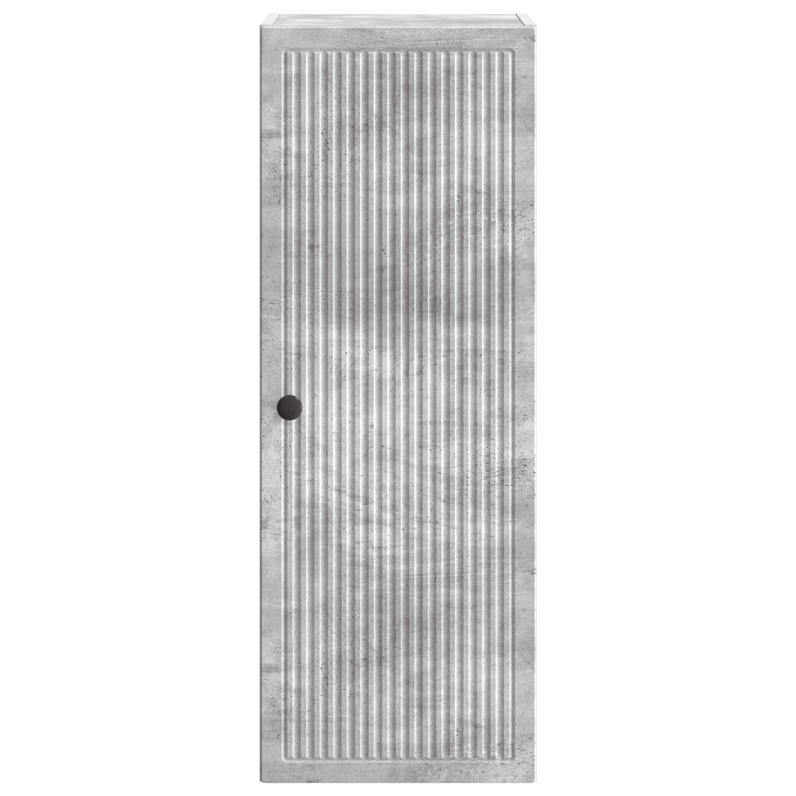 Wandkast Betongrijs 33 x 34,5 x 90 cm Bewerkt hout – afbeelding 4