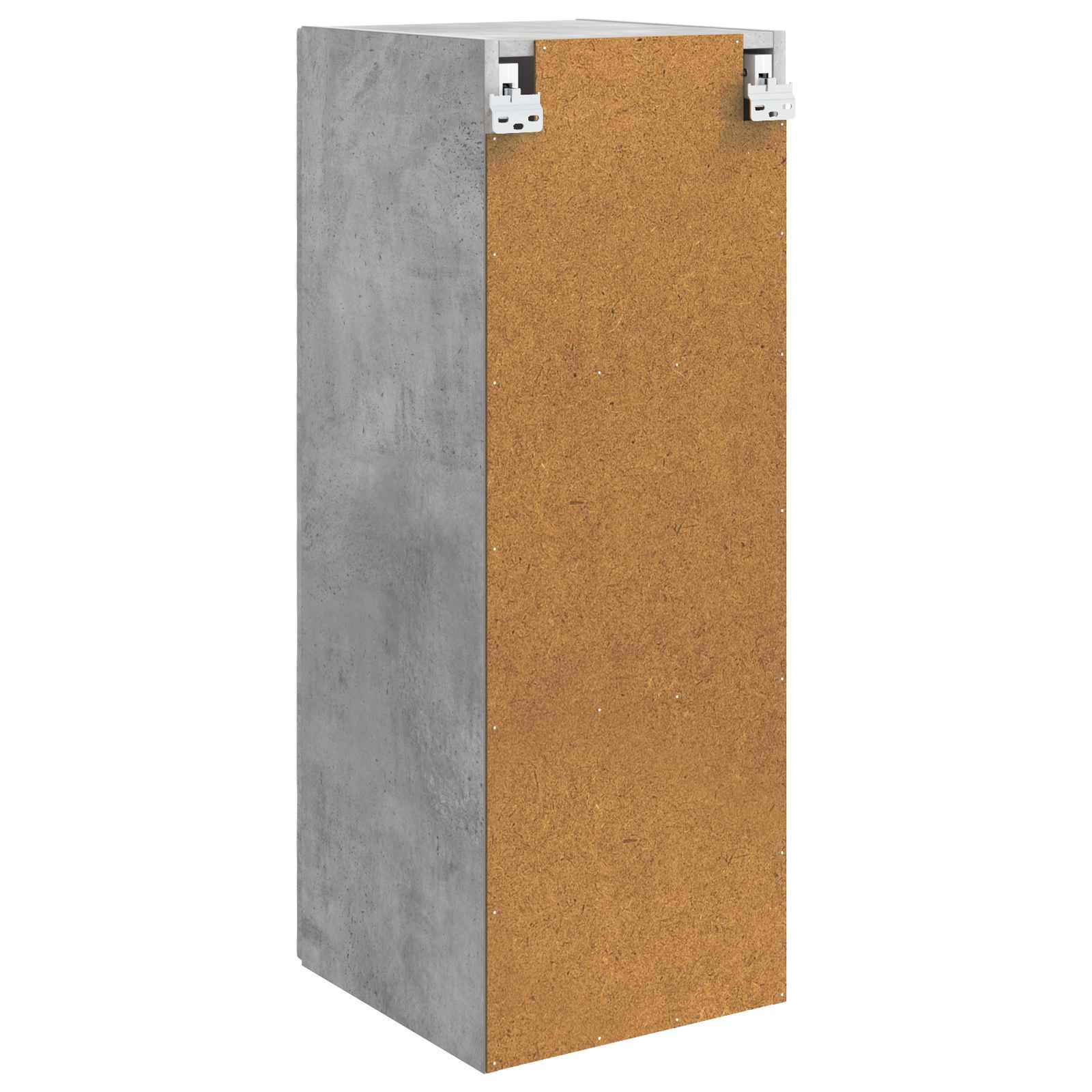 Wandkast Betongrijs 33 x 34,5 x 90 cm Bewerkt hout – afbeelding 6