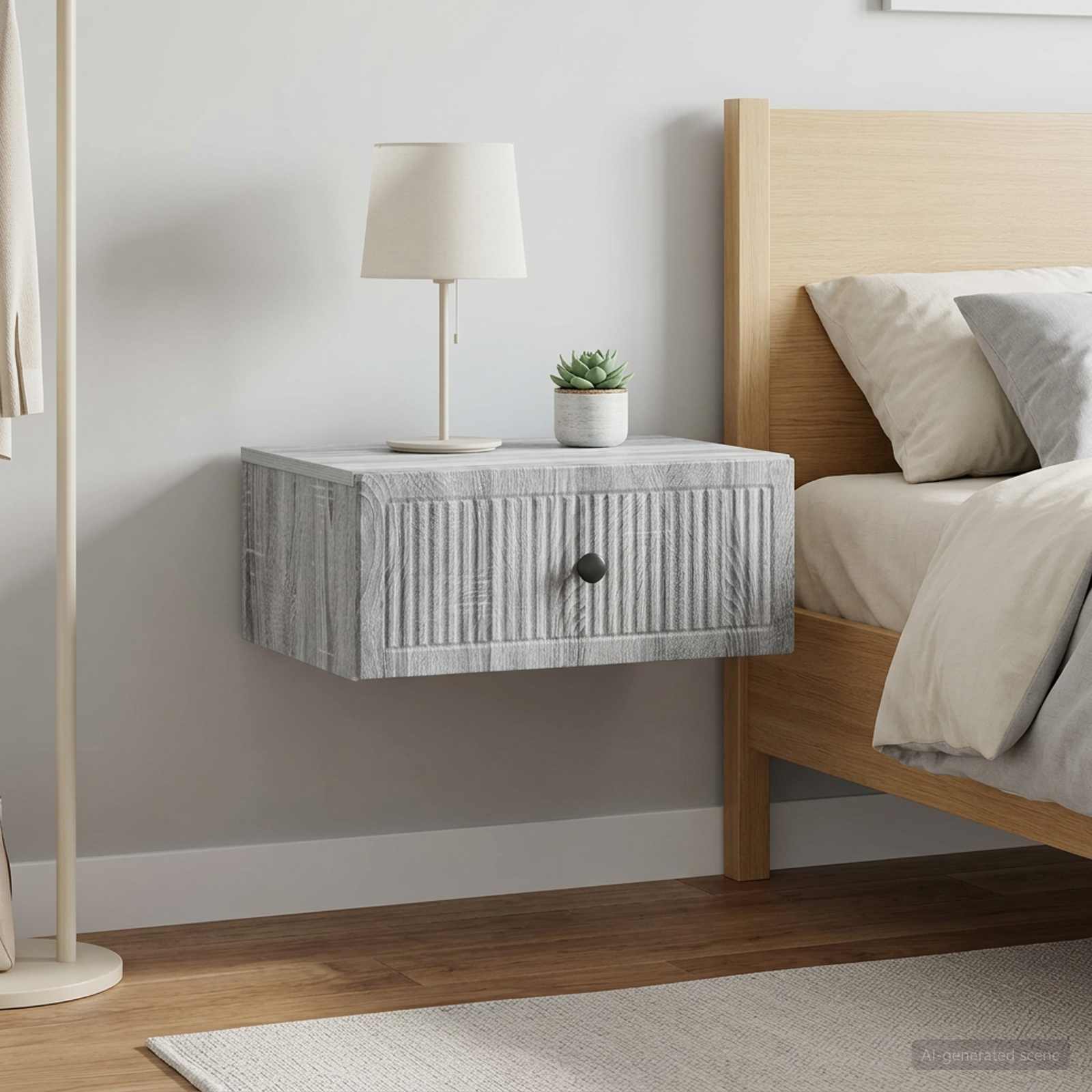 Nachtkastje 2 pcs Grijs sonoma 49 x 34,5 x 20 cm Bewerkt hout