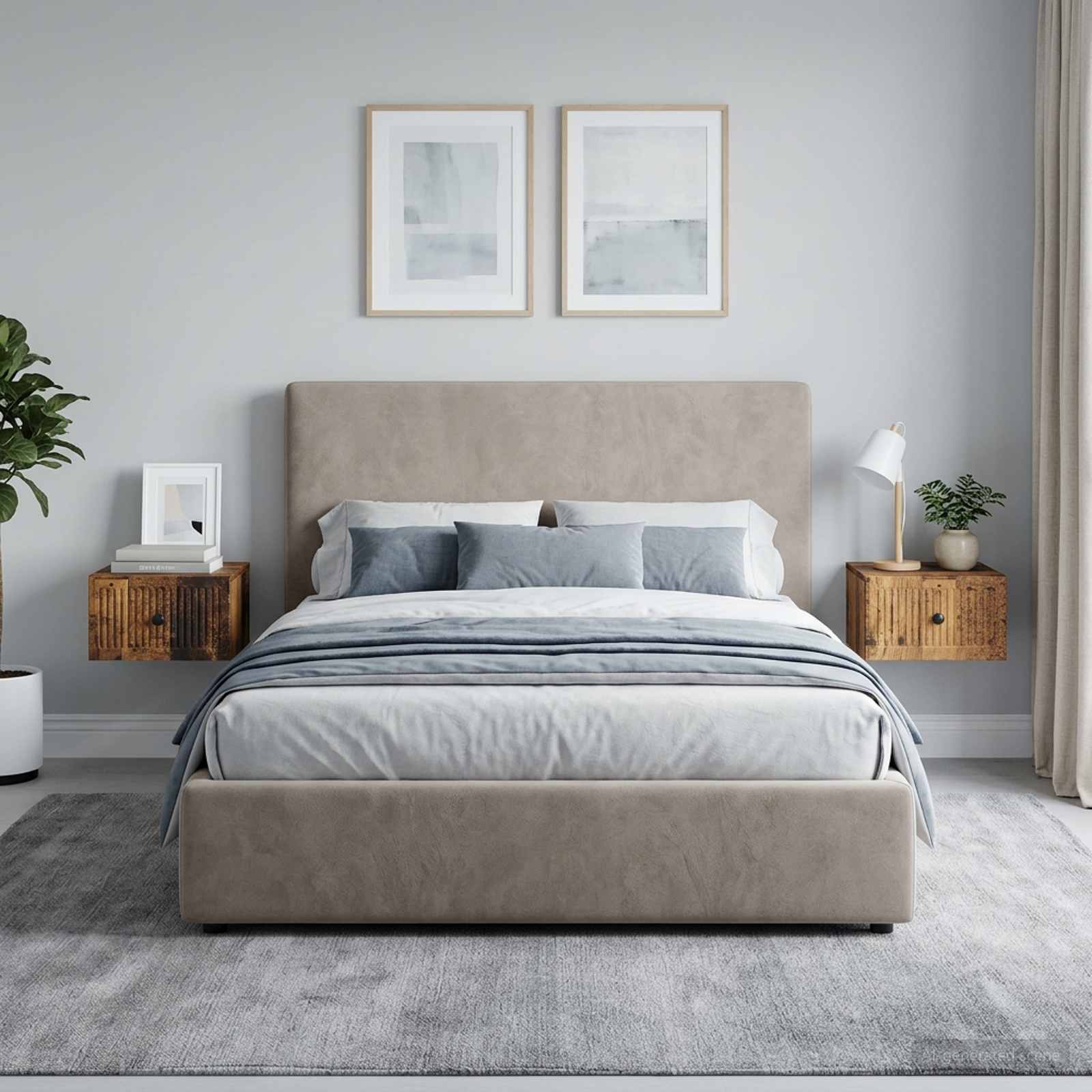 Wandbeugel Bedkast met lade 2 pcs Oud hout 33 x 34,5 x 40 cm