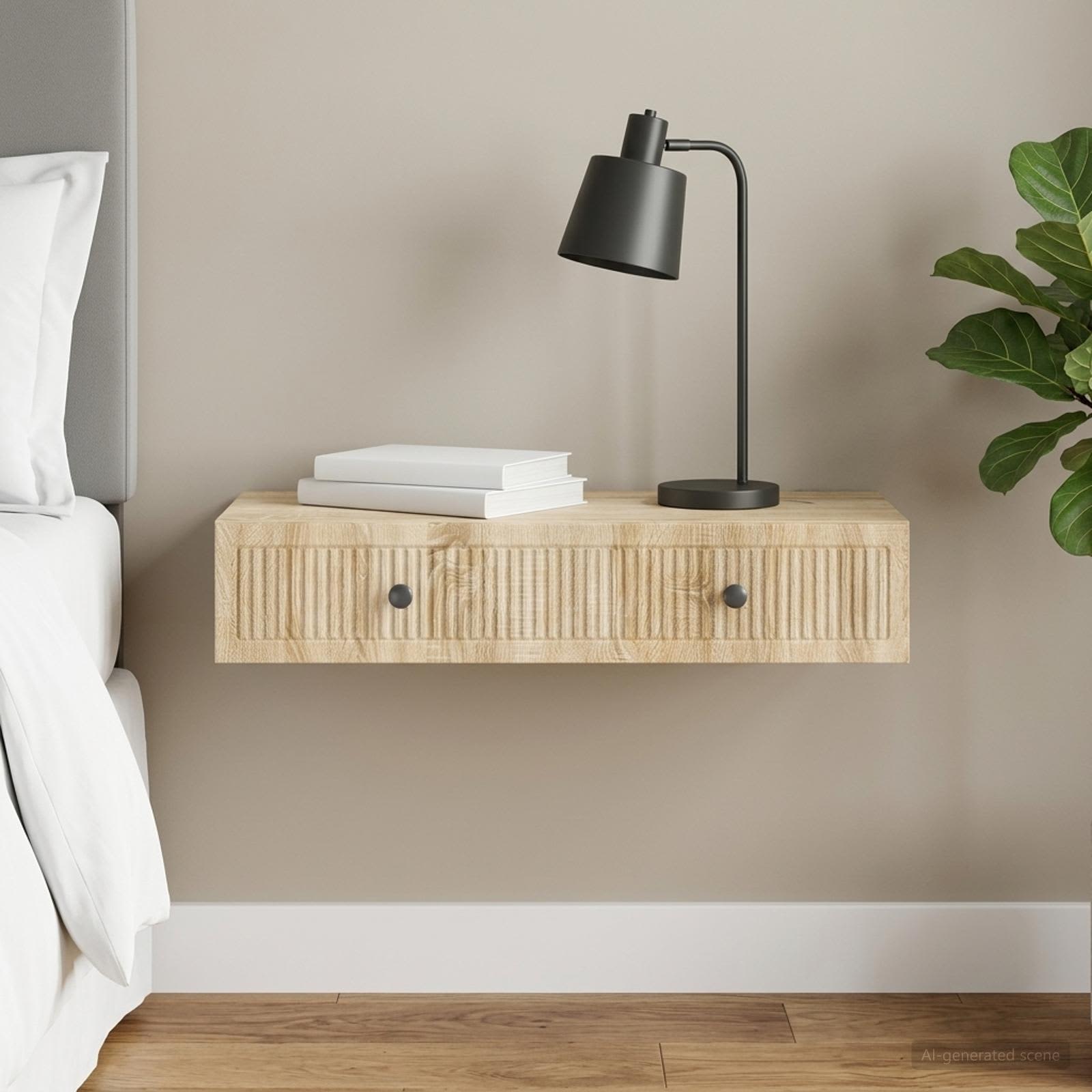 Wandmontage Zijtafel Sonoma Eiken 87,5 x 34,5 x 17 cm