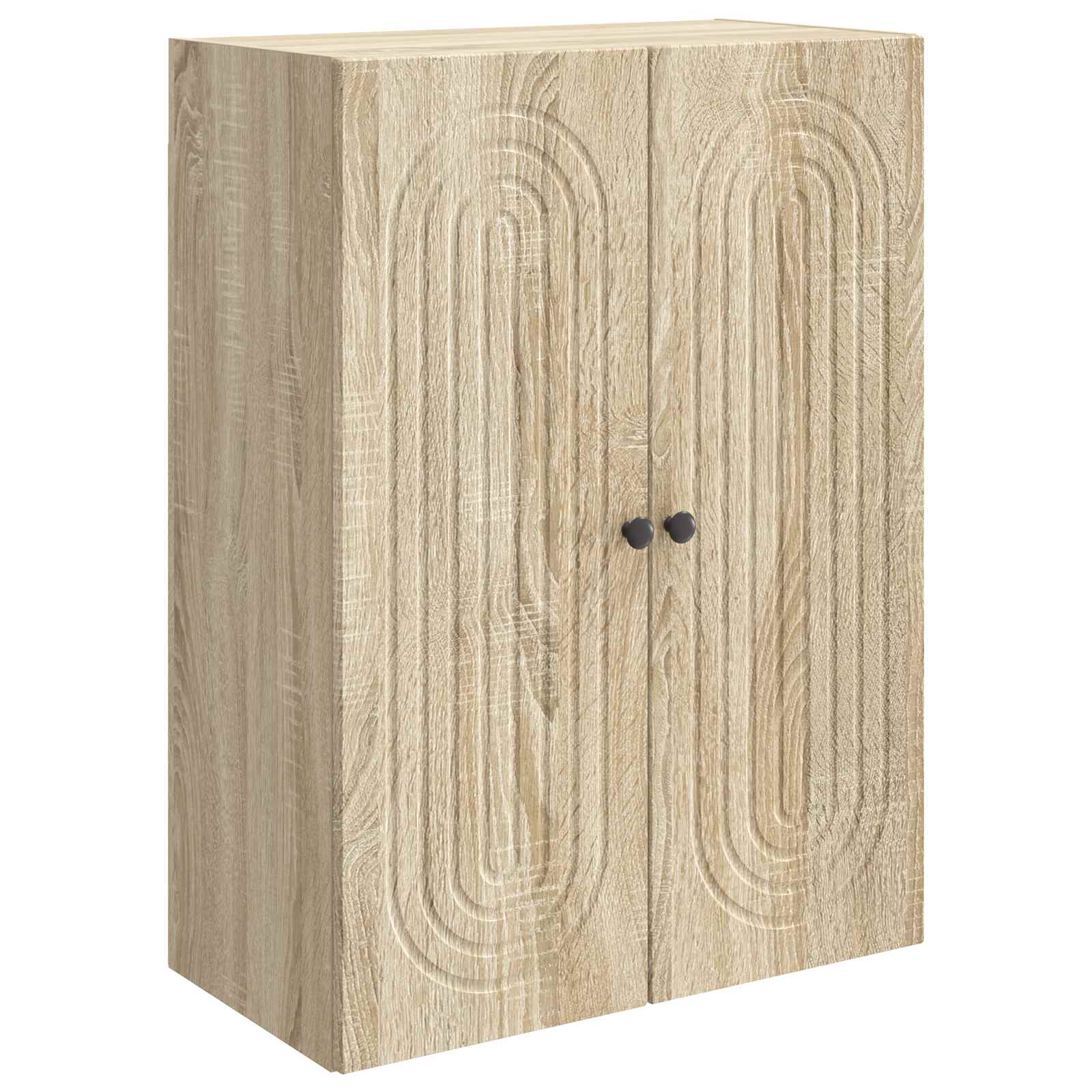 Wandkast Sonoma Eiken 66 x 34,5 x 90 cm Bewerkt hout – afbeelding 2