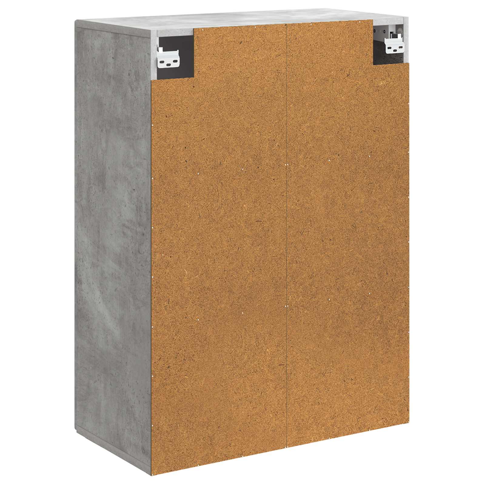 Wandkast Betongrijs 66 x 34,5 x 90 cm Bewerkt hout – afbeelding 6