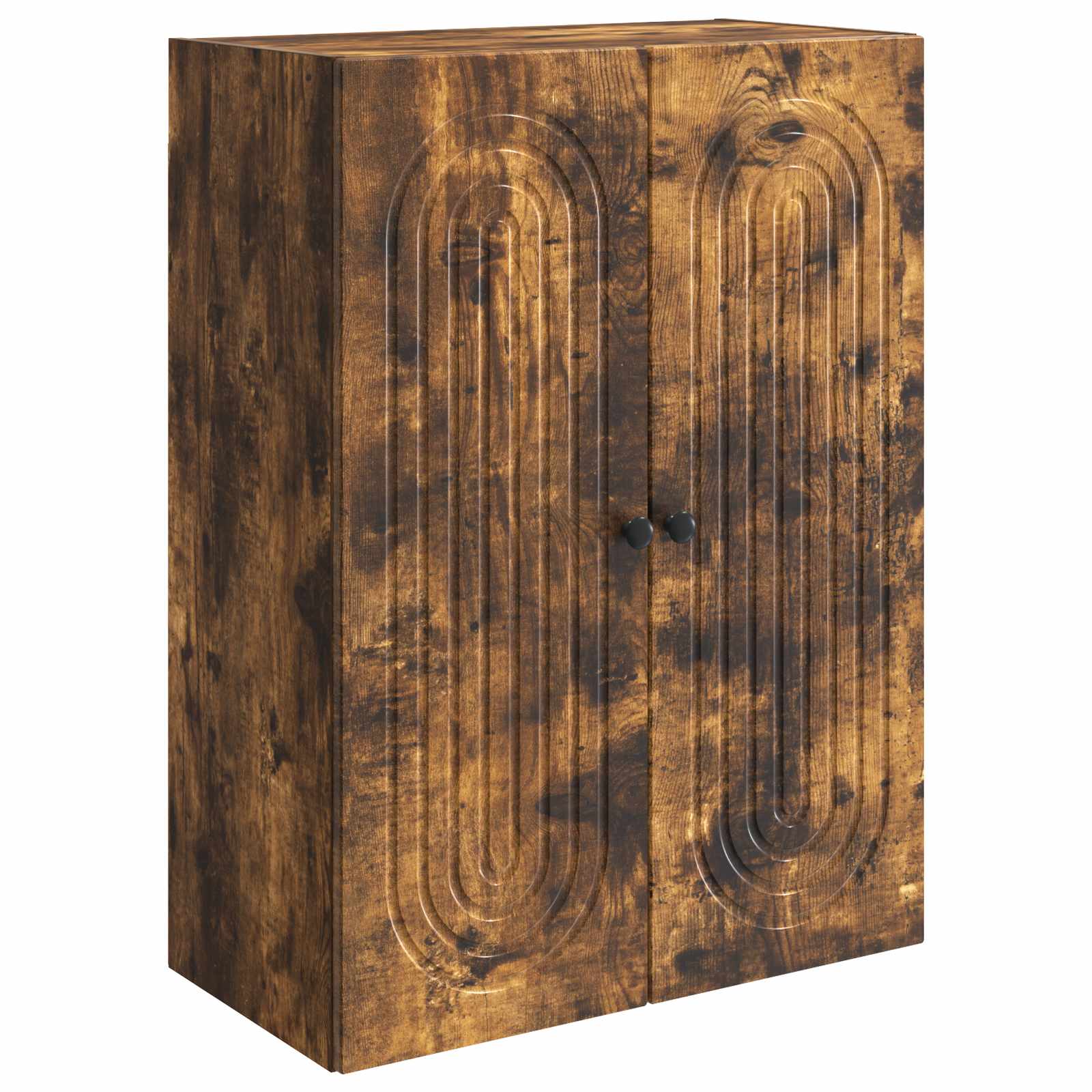 Wandkast Gerookt eiken 66 x 34,5 x 90 cm Bewerkt hout – afbeelding 2