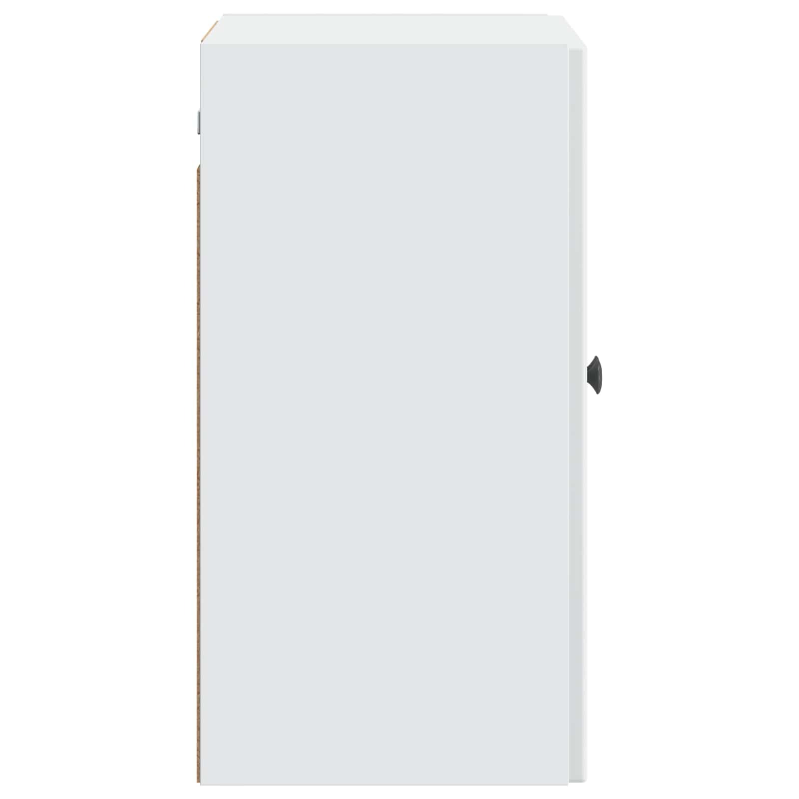 Wandkast Wit 59 x 31 x 60 cm Bewerkt hout – afbeelding 5