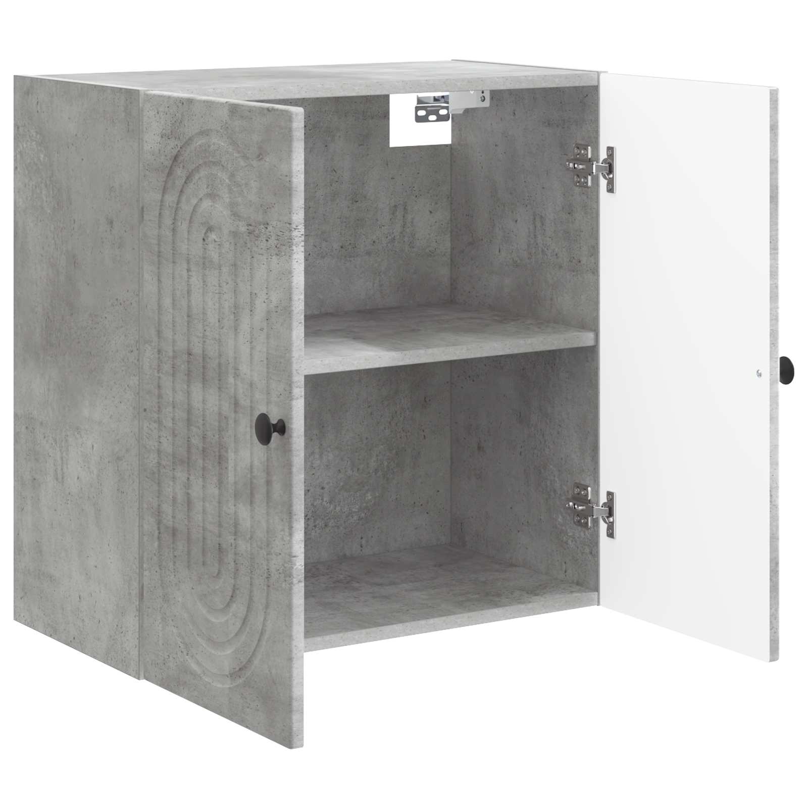 Wandkast Betongrijs 59 x 31 x 60 cm Bewerkt hout – afbeelding 3