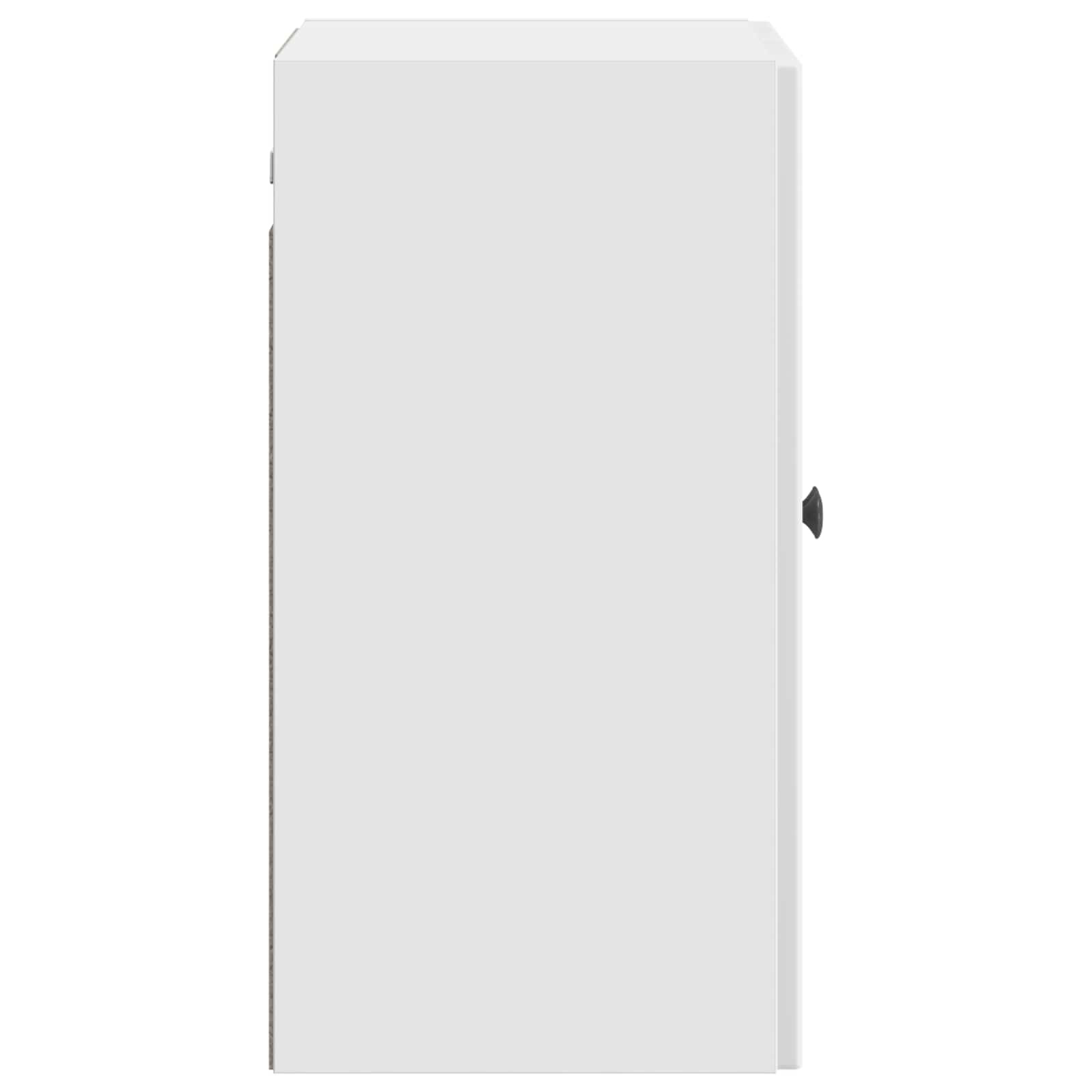Wandkast Hoogglans Wit 59 x 31 x 60 cm Bewerkt hout – afbeelding 5
